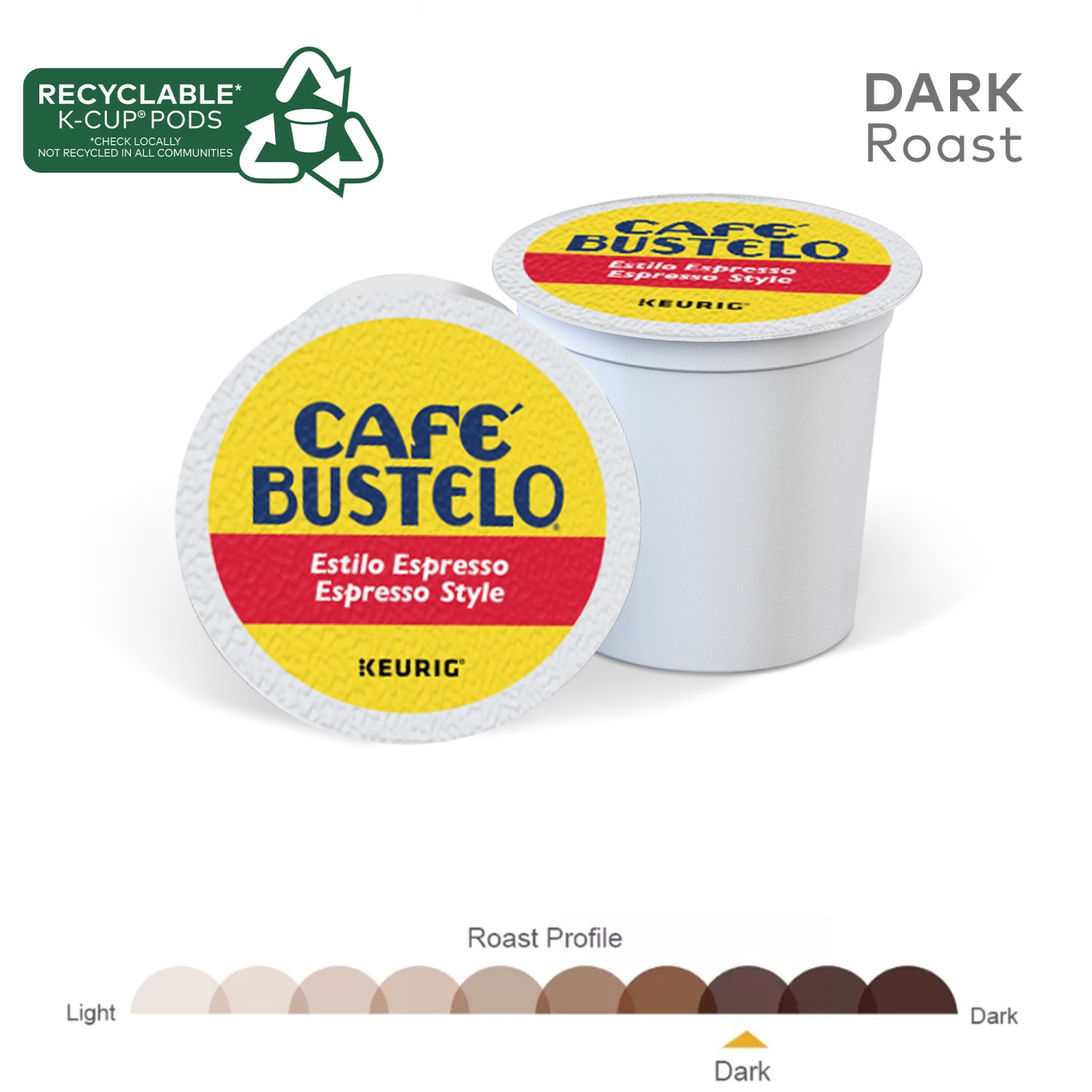 Keurig Cafe Bustelo Single-Serve Pods, Espresso Roast, Classic, Box Of 24 Pods, Case Of 4 Boxes - Image 6