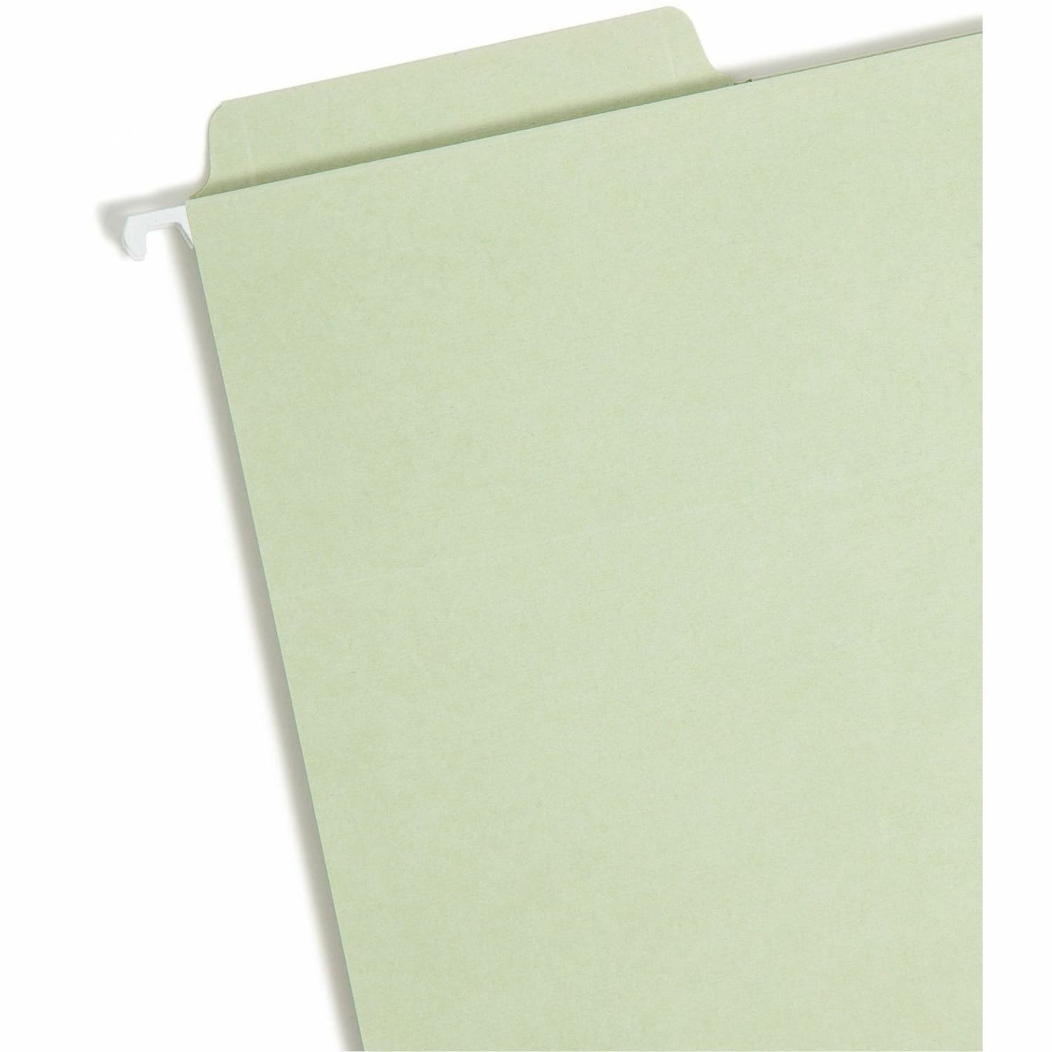 Smead FasTab Hanging Fastener Folders, 8 1/2in x 11in, Letter Size, Moss, Box Of 18 Folders - Image 3