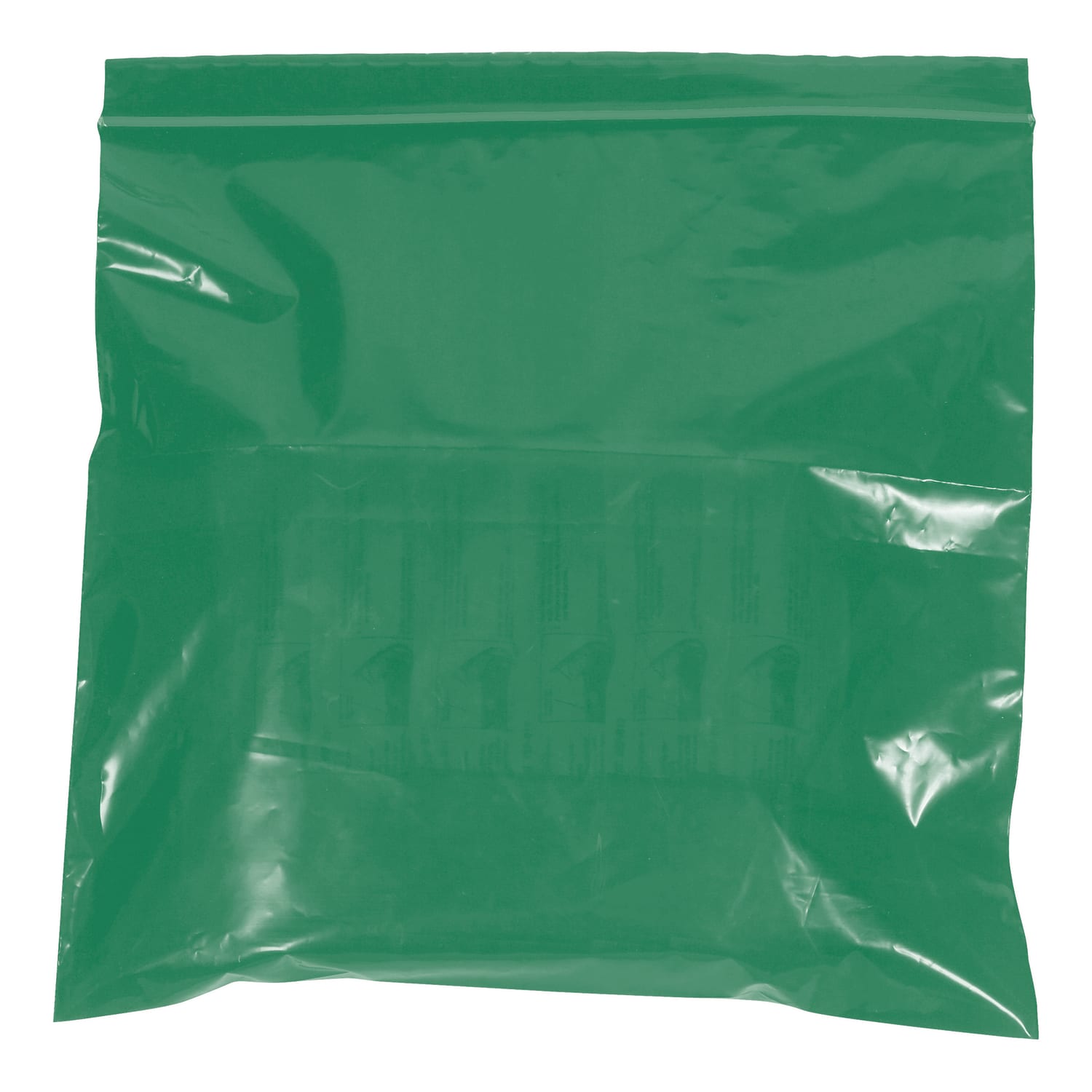 Partners Brand 2 Mil Colored Reclosable Poly Bags, 8in x 10in, Green, Case Of 1000