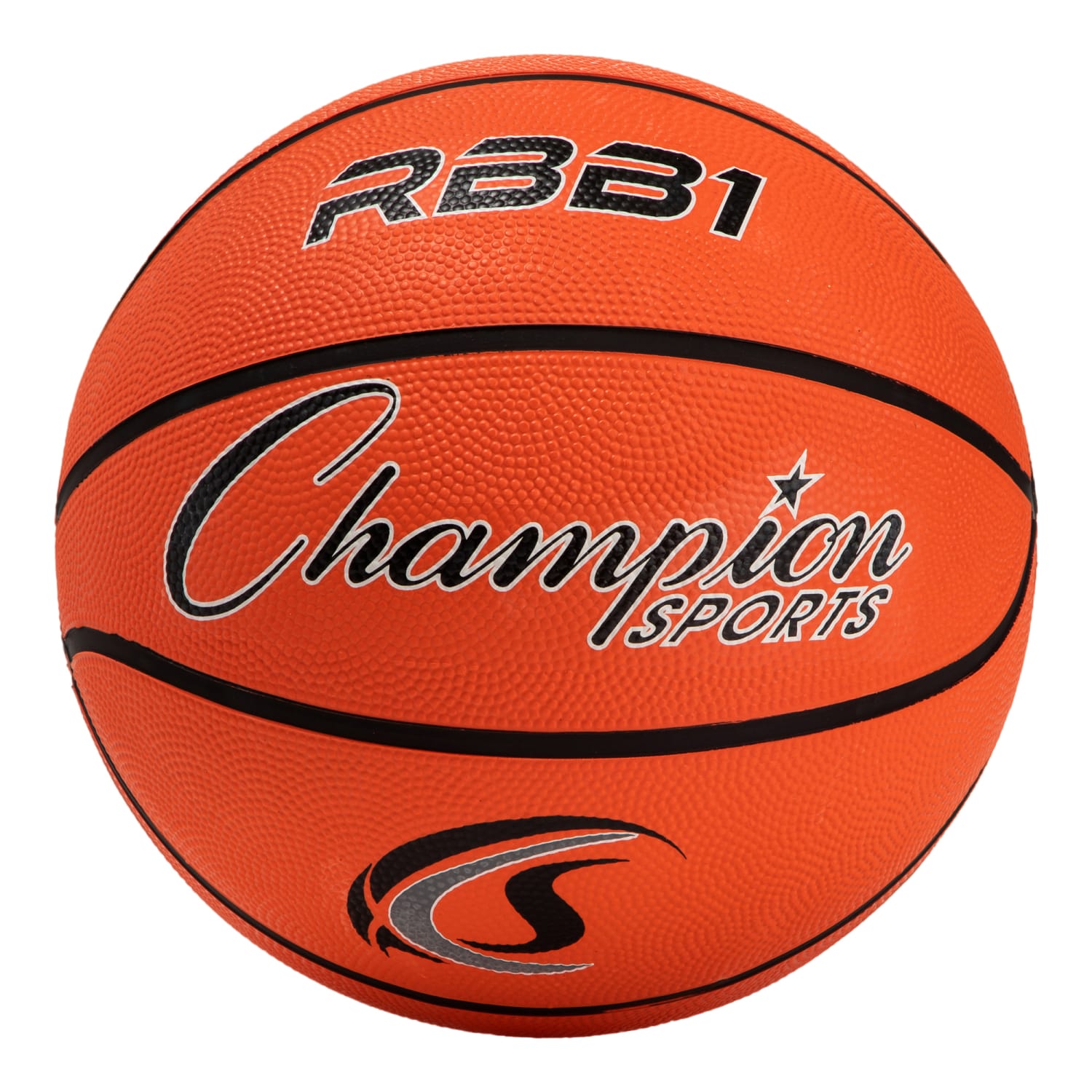 Champion Sports Rubber Basketballs, Official Size, Orange/Black, Pack Of 2 Balls - Image 3