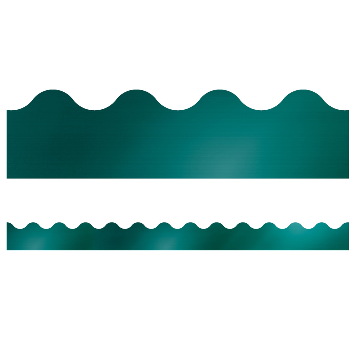 Carson Dellosa Education Scalloped Border, Sparkle + Shine Teal Foil, 39ft Per Pack, Set Of 6 Packs - Image 3
