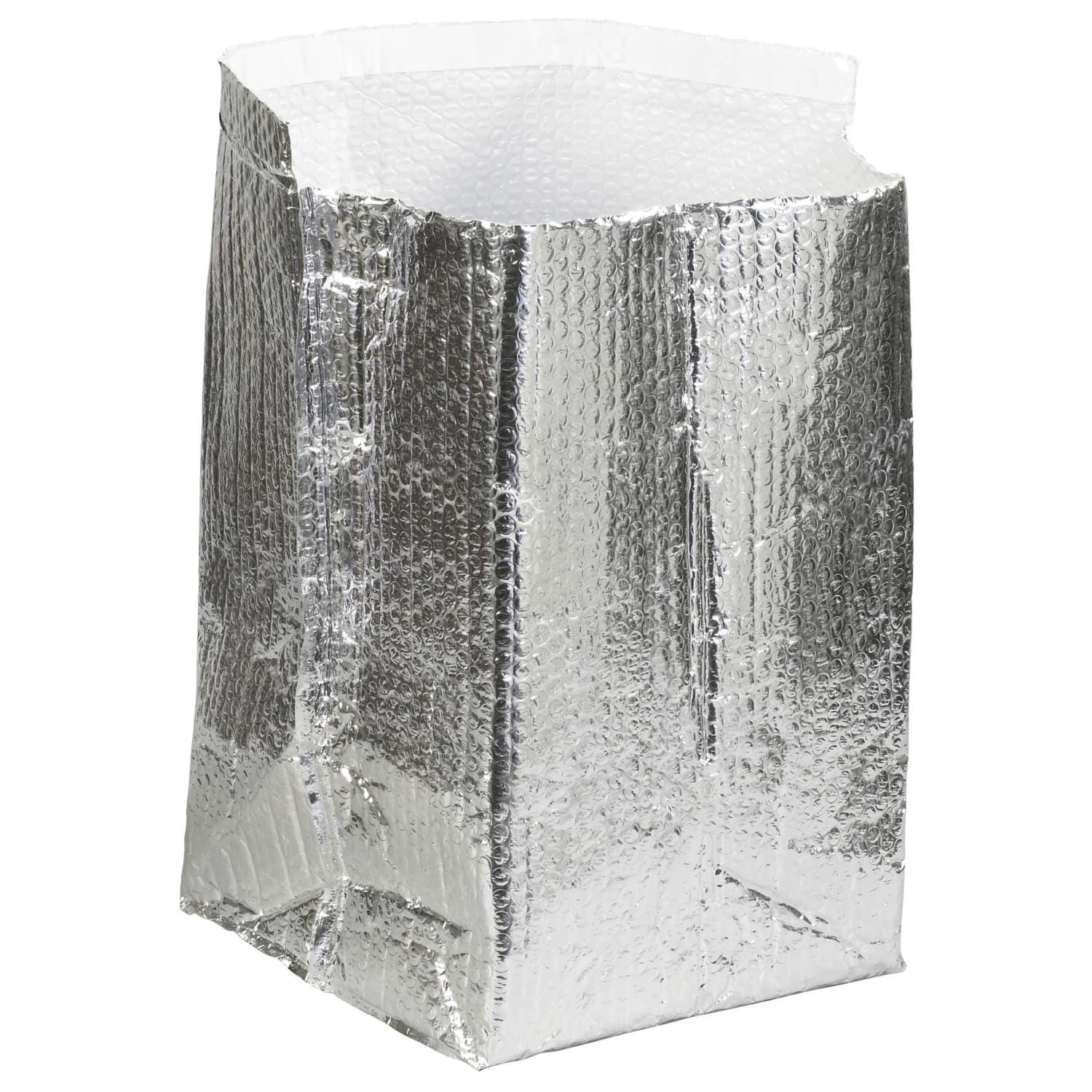 Partners Brand Insulated Box Liners, 12inH x 12inW x 12inD, Silver, Case Of 25