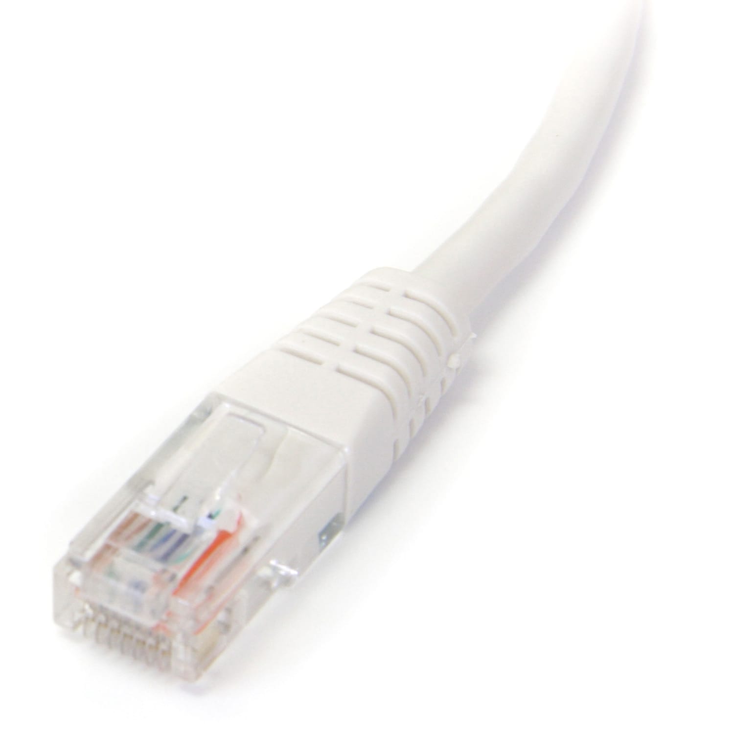 StarTech.com 10 ft White Molded Cat5e UTP Patch Cable  - 10ft Cat5e Patch Cable - 10ft Cat 5e Patch Cable - M45PATCH10WH - Image 3