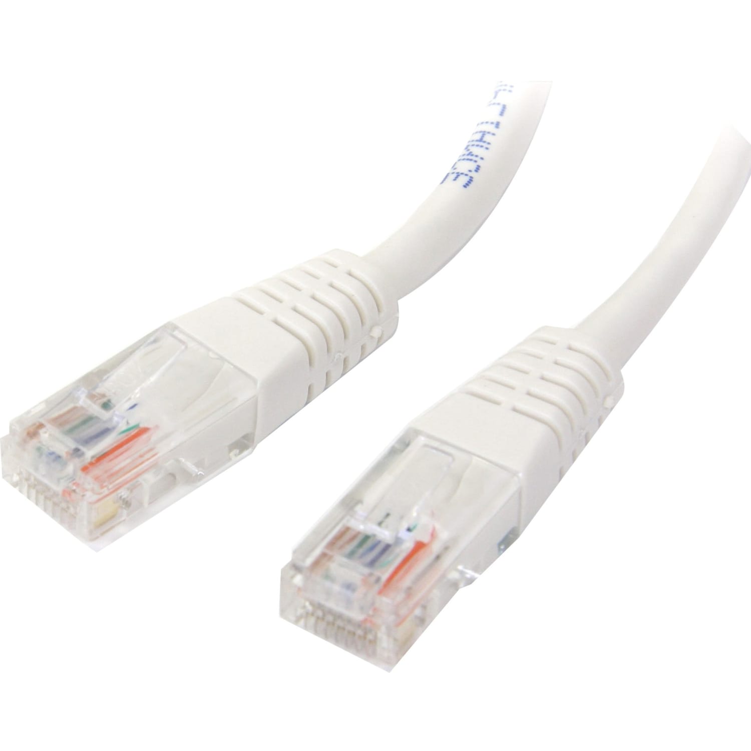 StarTech.com 10 ft White Molded Cat5e UTP Patch Cable  - 10ft Cat5e Patch Cable - 10ft Cat 5e Patch Cable - M45PATCH10WH - Image 4