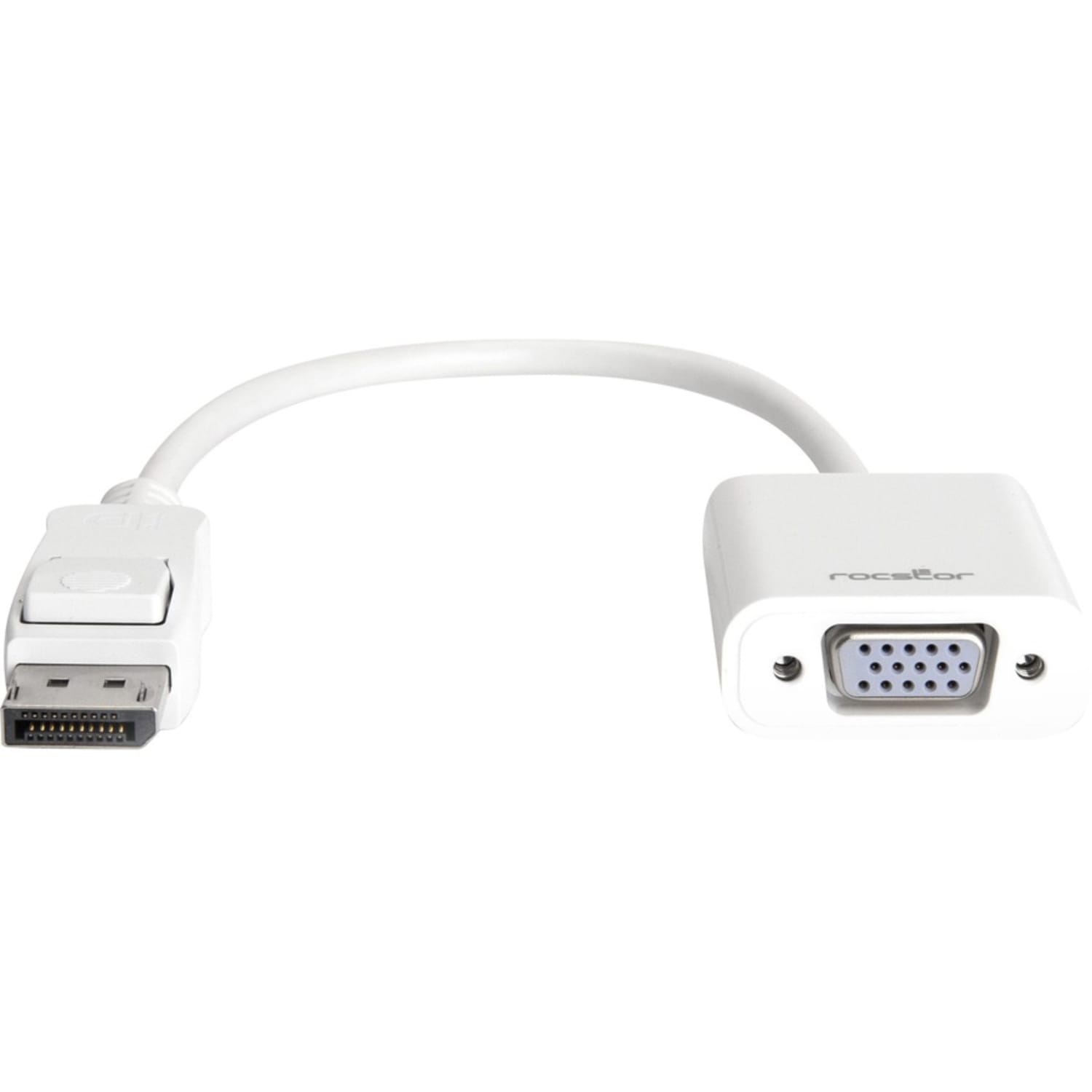 Rocstor DisplayPort to VGA Video Adapter Converter - Cable Length: 5.9in - 5.90in DisplayPort/VGA Video Cable for Desktop Computer, Notebook, Projector, Monitor, HDTV, Video Device - Image 4