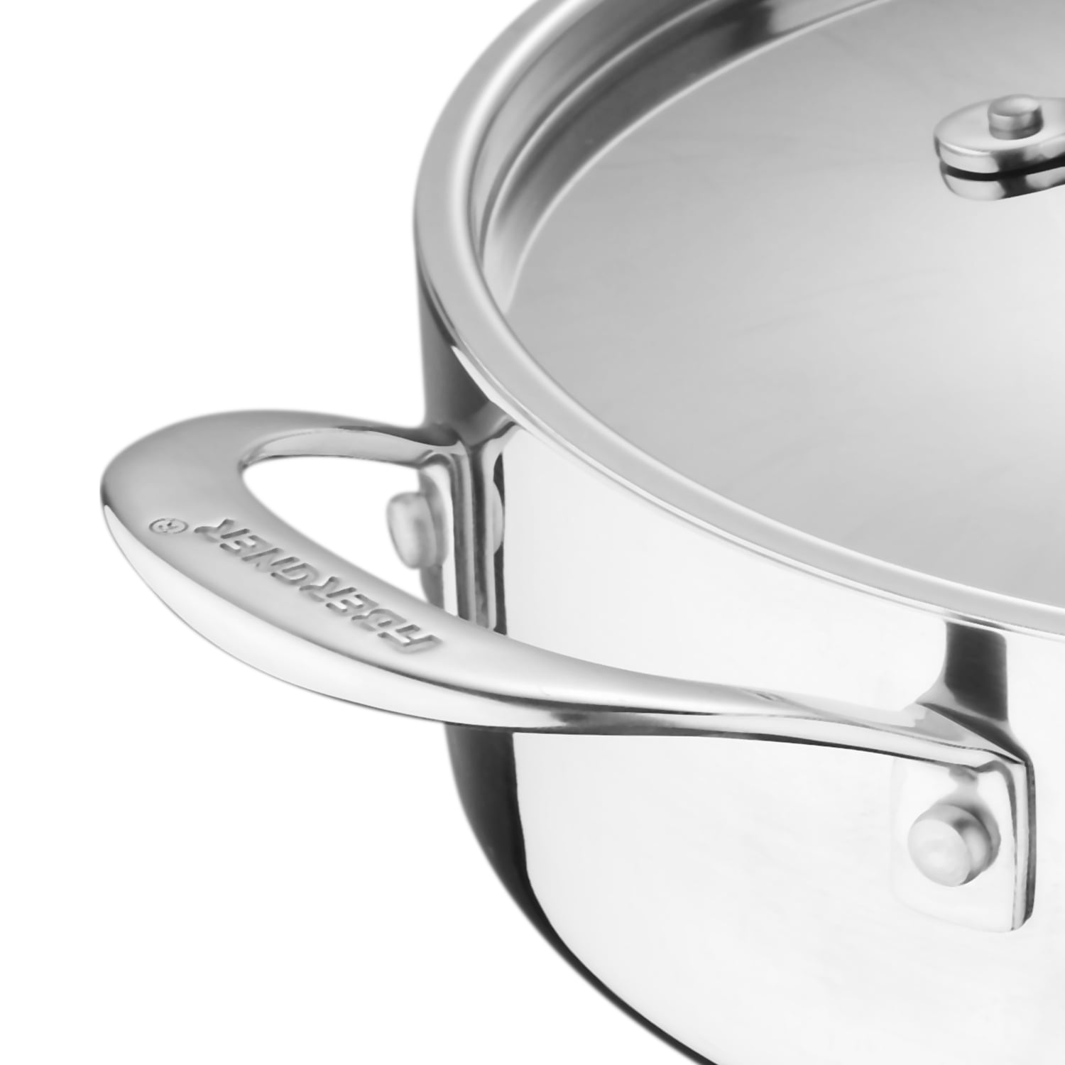 Bergner 11-Piece Stainless Steel Cookware Set, Silver - Image 4