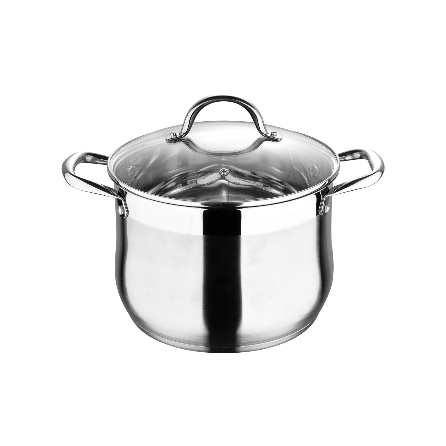 Bergner Stainless-Steel Induction-Ready Dutch Oven With Lid, 8 Qt, Stainless Steel - Image 4