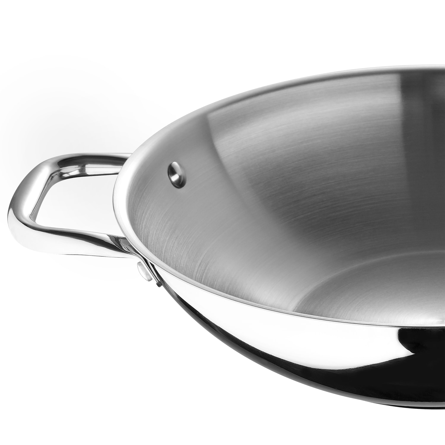 Bergner Stainless-Steel Nonstick Stir Fry Pan With Lid, 12in - Image 6