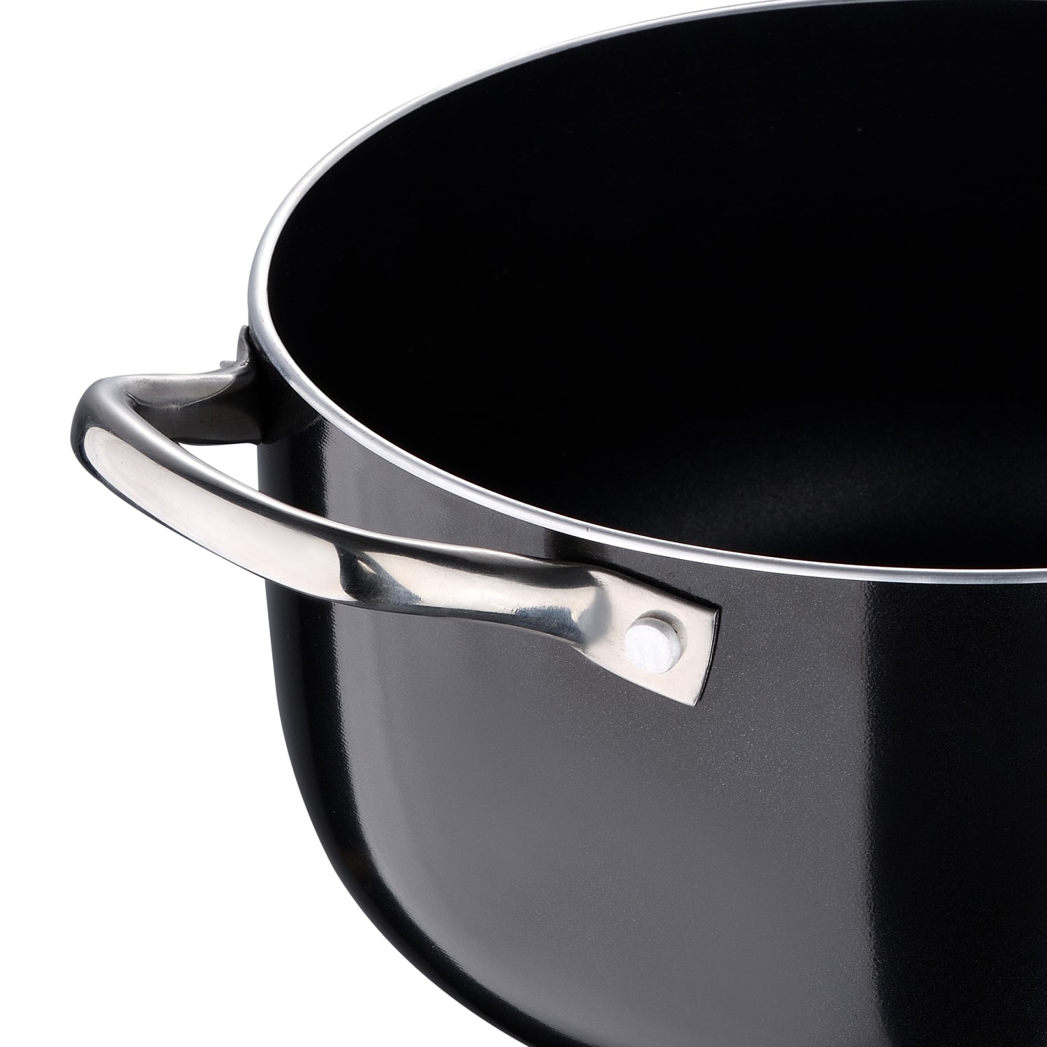 Bergner 7.3-Quart Aluminum Non-Stick Dutch Oven, Black - Image 4