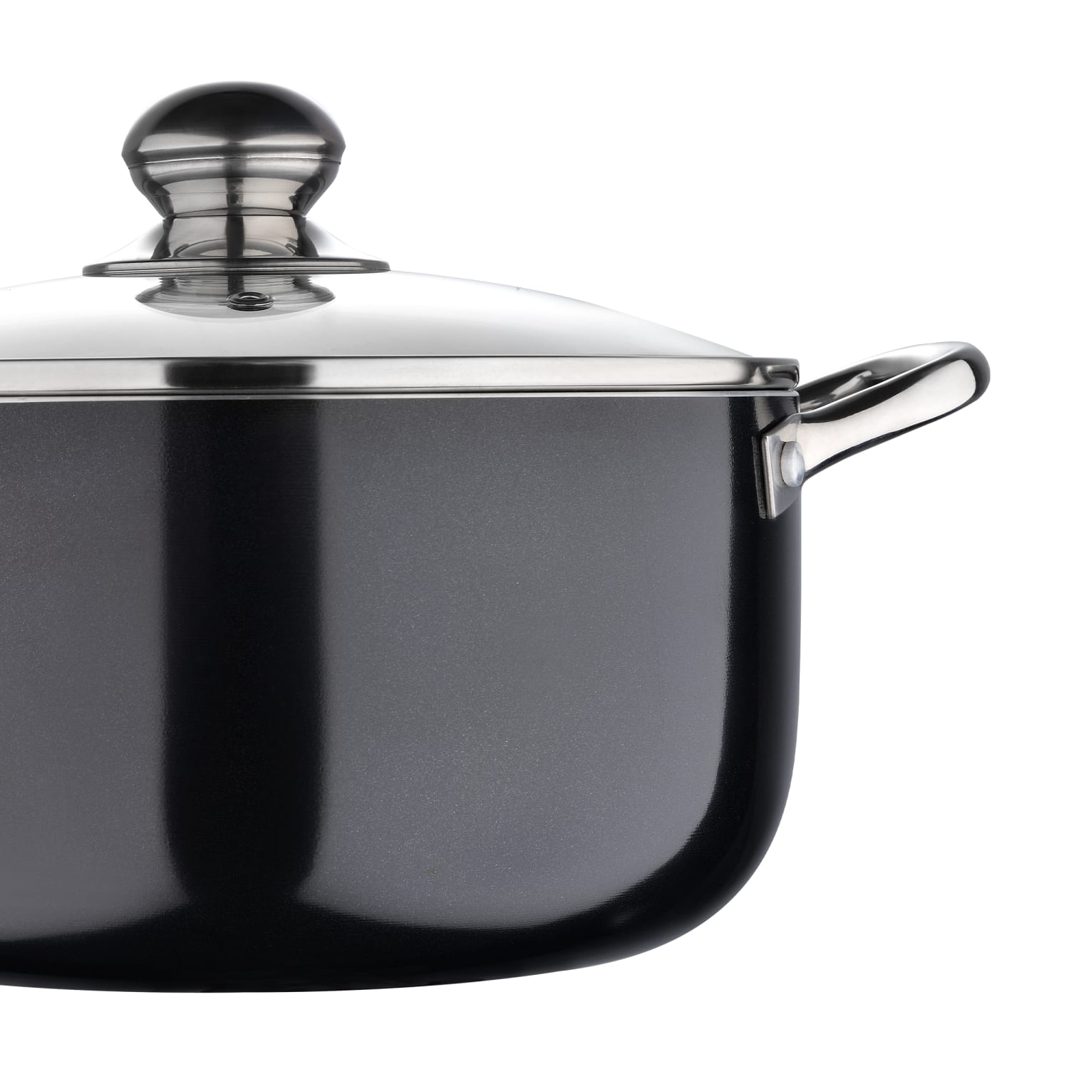 Bergner 7.3-Quart Aluminum Non-Stick Dutch Oven, Black - Image 5
