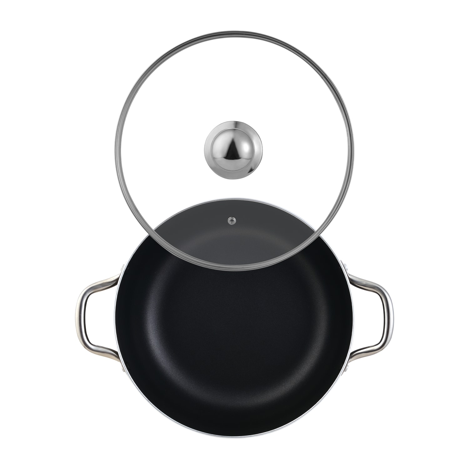 Bergner 7.3-Quart Aluminum Non-Stick Dutch Oven, Black - Image 6