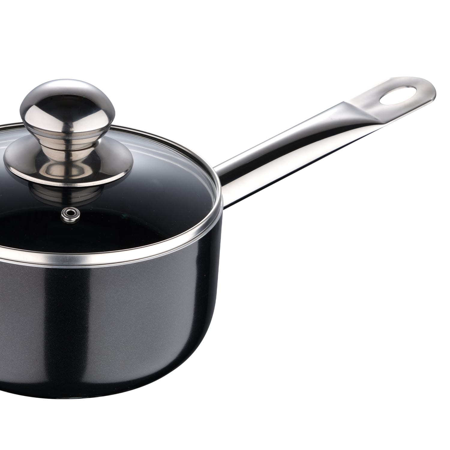 Bergner 10-Piece Aluminum Non-Stick Cookware Set, Black - Image 6