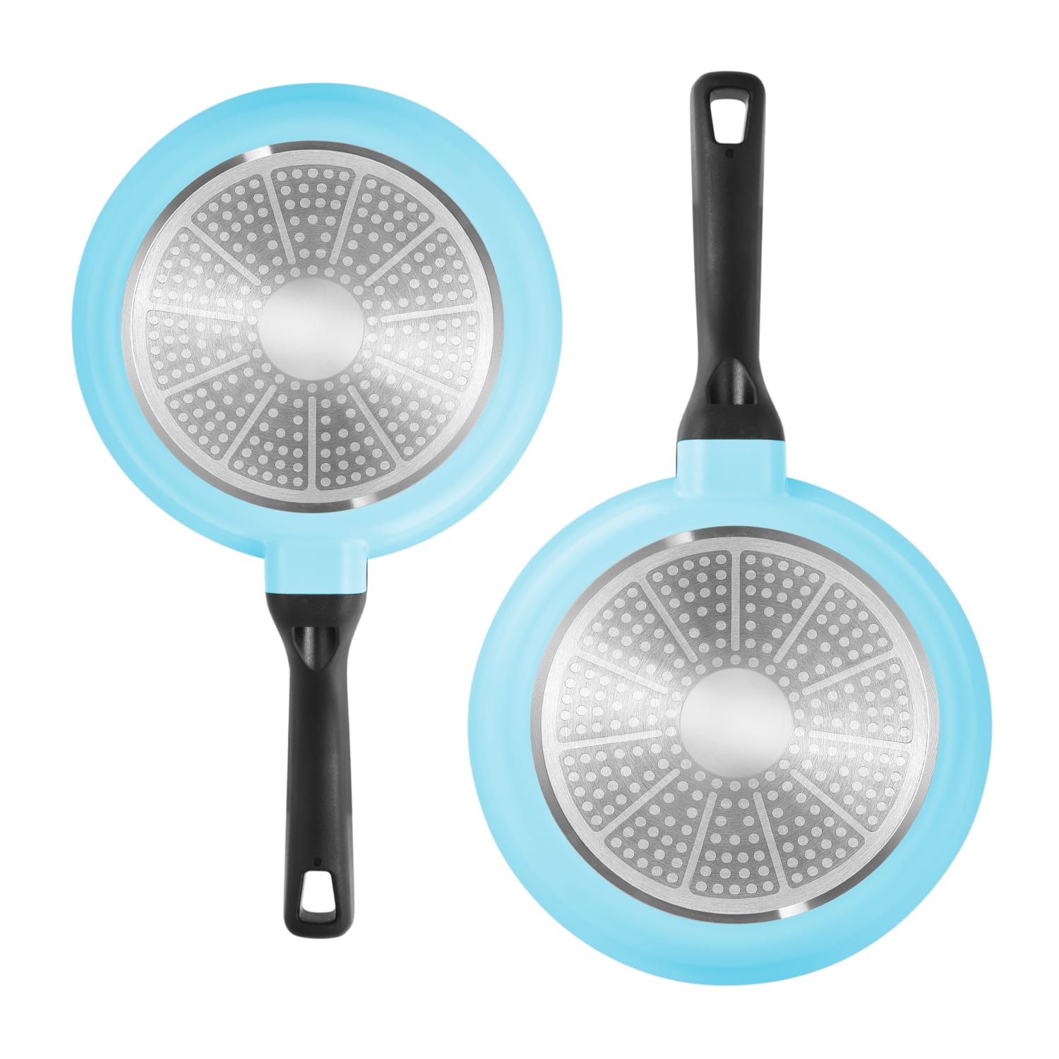 Bergner 2-Piece Fry Pan Set, Retro Blue - Image 3