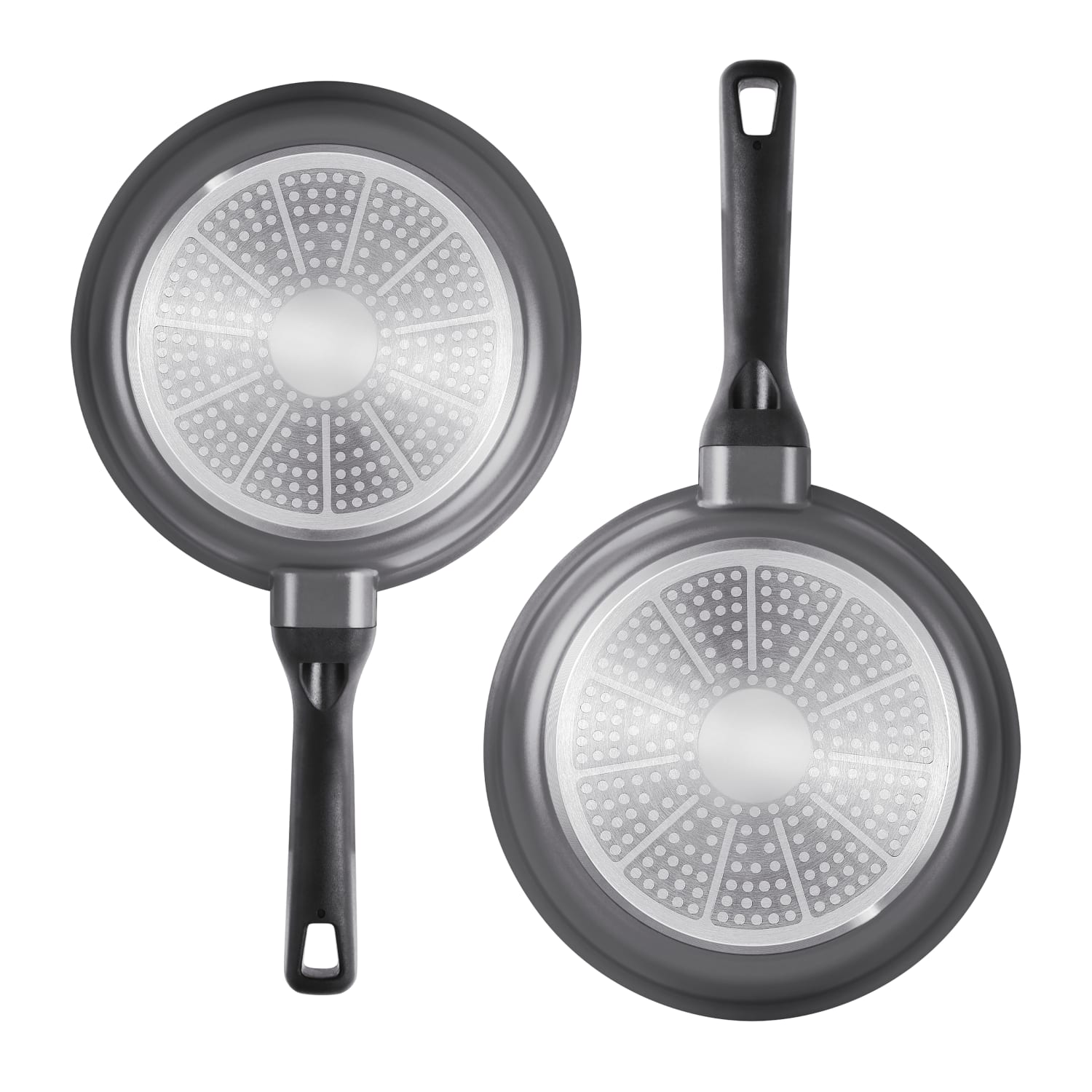 Bergner 2-Piece Fry Pan Set, Retro Gray - Image 4