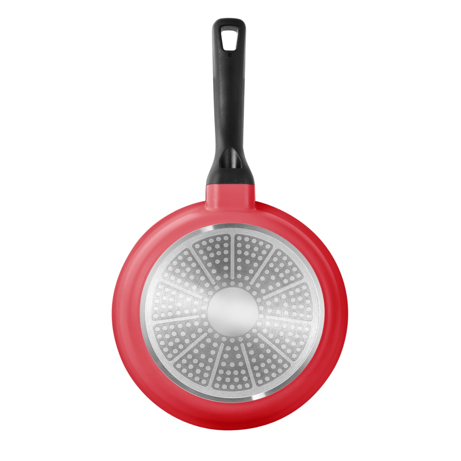 Bergner 2-Piece Fry Pan Set, Retro Red - Image 4