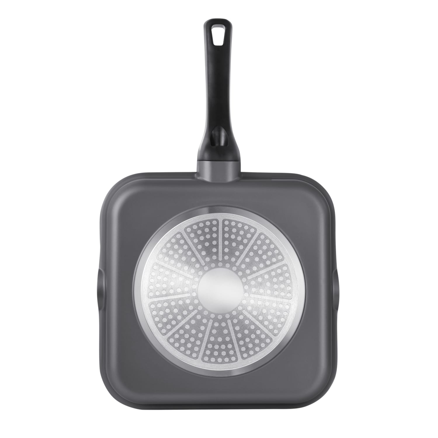 Bergner Aluminum Grill Pan, 11in, Retro Gray - Image 4