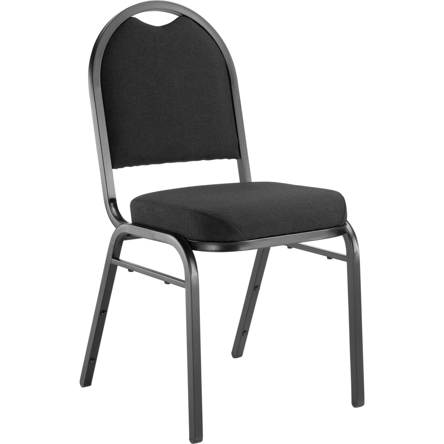 National Public Seating 9200 Series: Dome-Back Padded Premium Banquet Stack Chair, Ebony Black Seat/Black Sandtex Frame, Quantity: 2 - 9260BT2 - Image 4