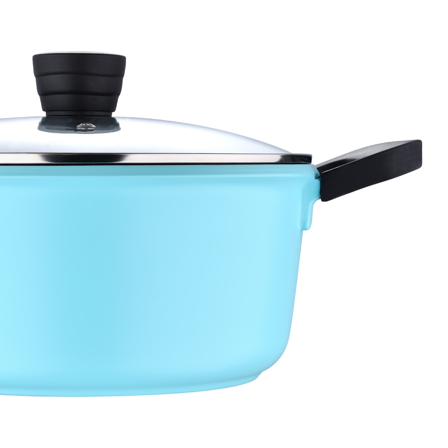 Bergner 4.5-Quart Aluminum Dutch Oven, Retro Blue - Image 6