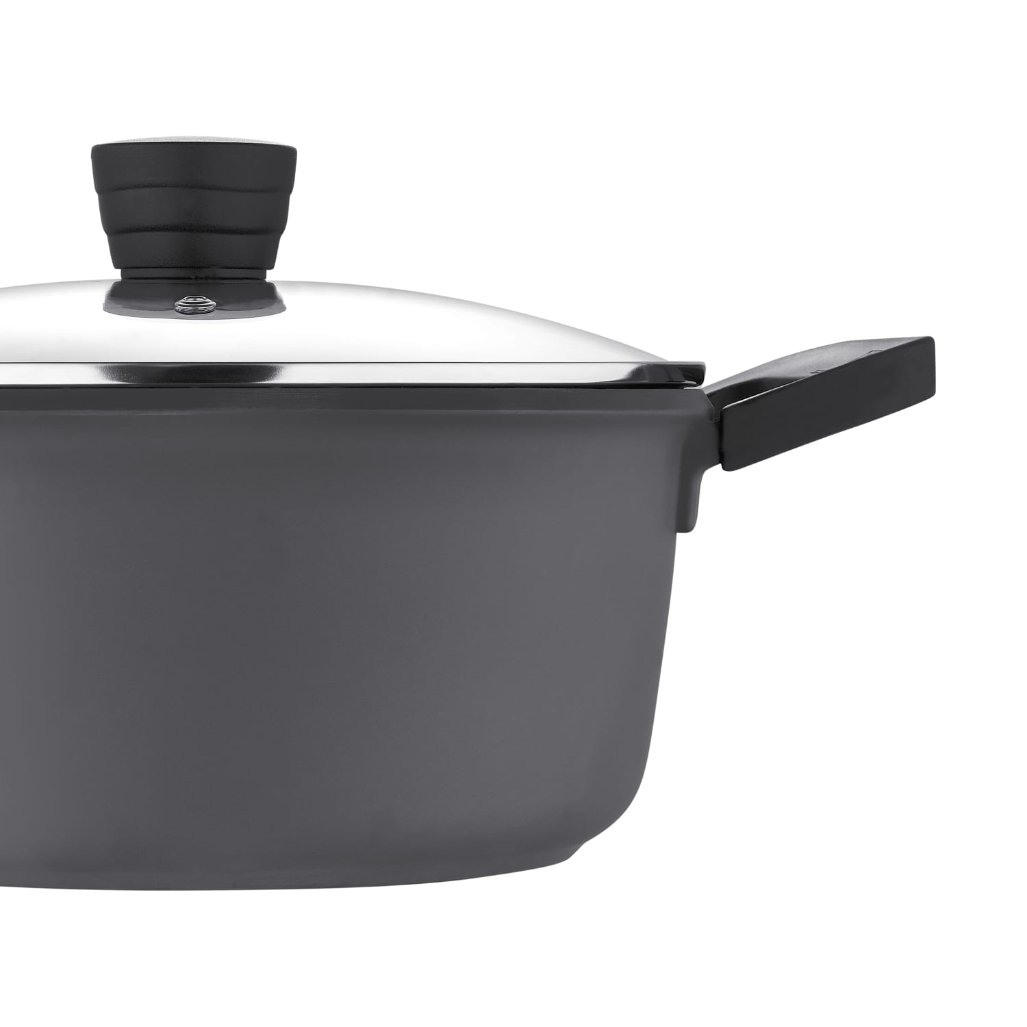 Bergner 4.5-Quart Aluminum Dutch Oven, Retro Gray - Image 6