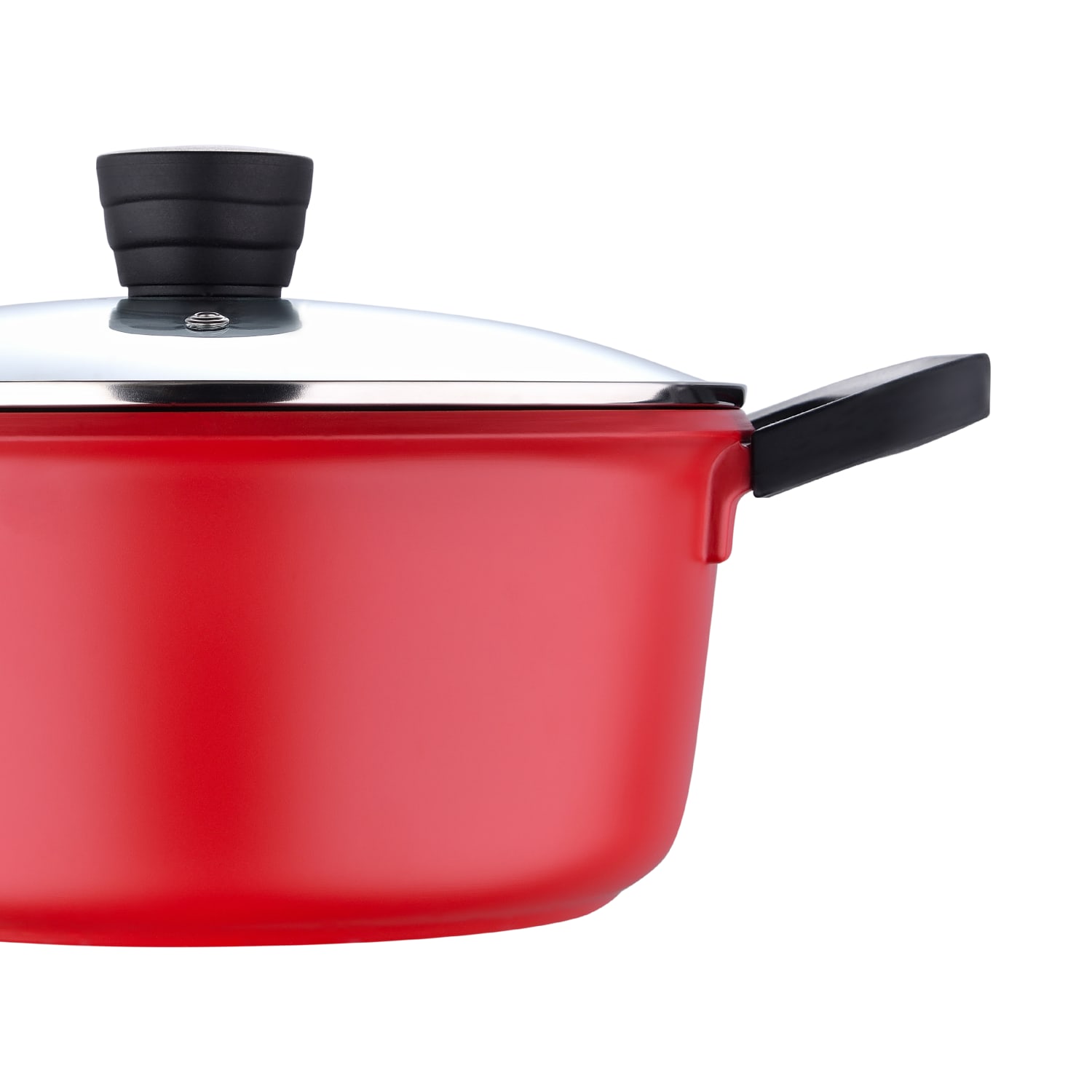 Bergner 4.5-Quart Aluminum Dutch Oven, Retro Red - Image 6