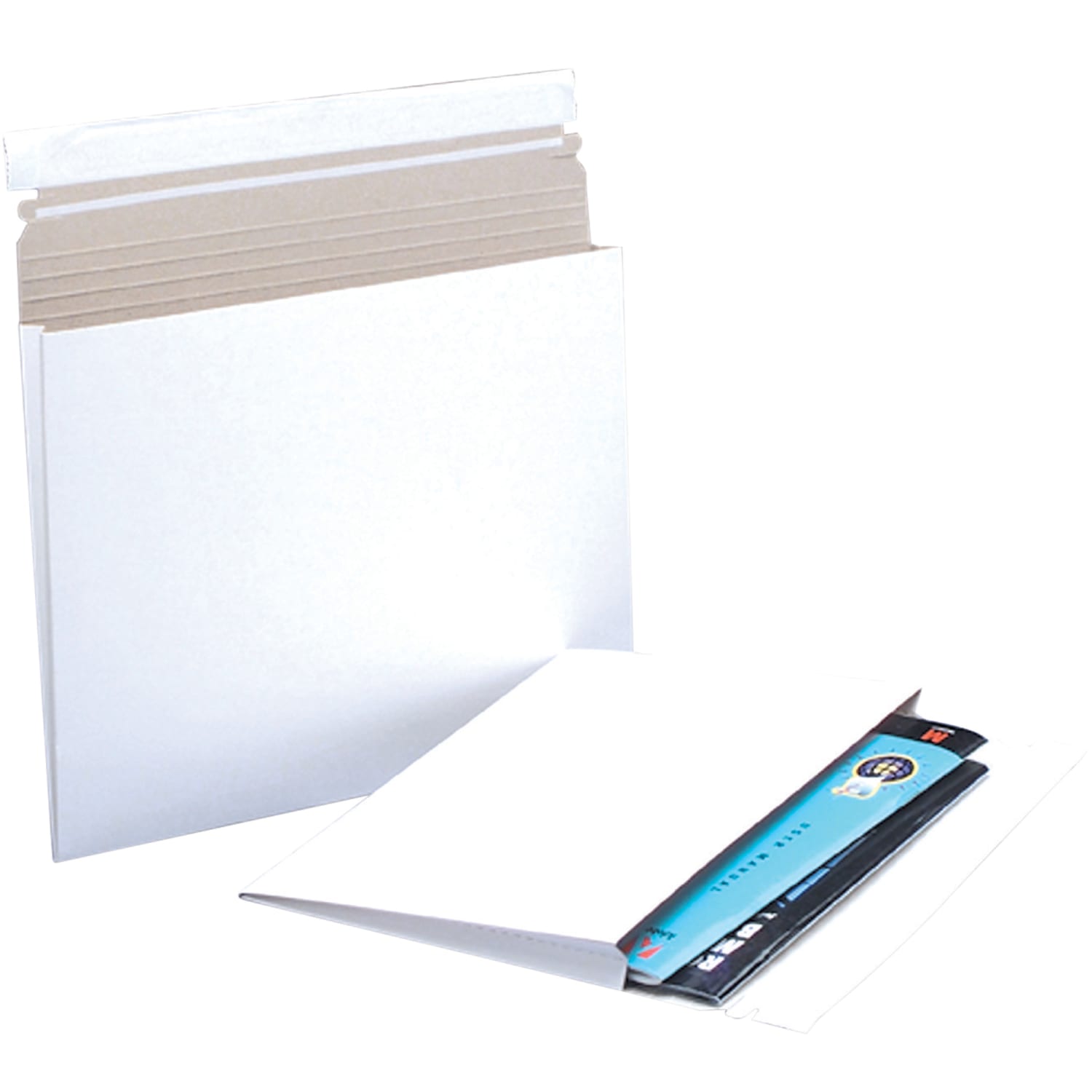 Partners Brand Stayflats Flat Gusseted Mailers, 10in x 7 3/4in x 1in, White, Pack Of 100 - Image 6