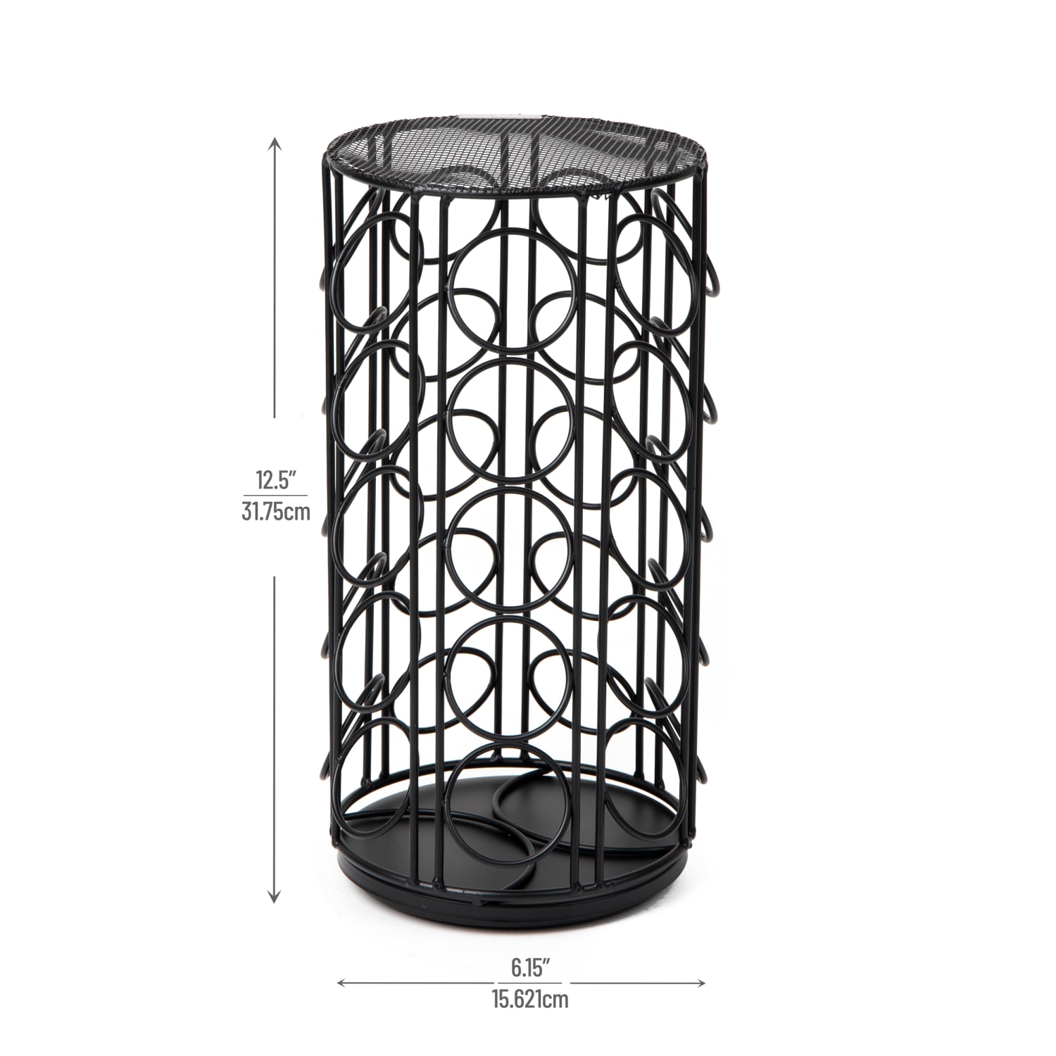 Mind Reader Coffee Pod Carousel, 6-3/20in D x 6-3/20in W x 12-1/2in H, Black - Image 4