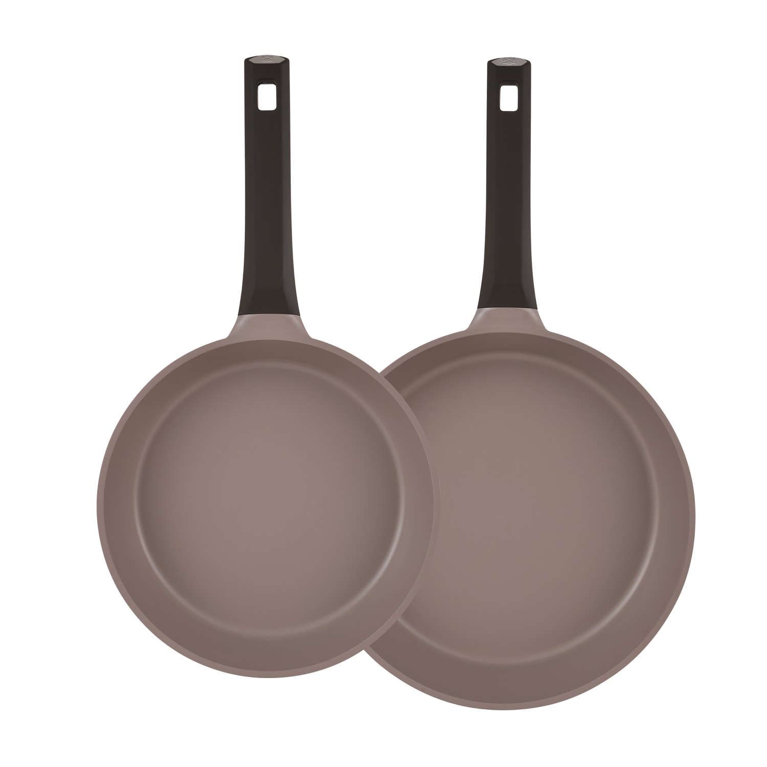 Masterpro Gastro Titanium 2-Piece Aluminum Non-Stick Fry Pan Set, Brown - Image 3