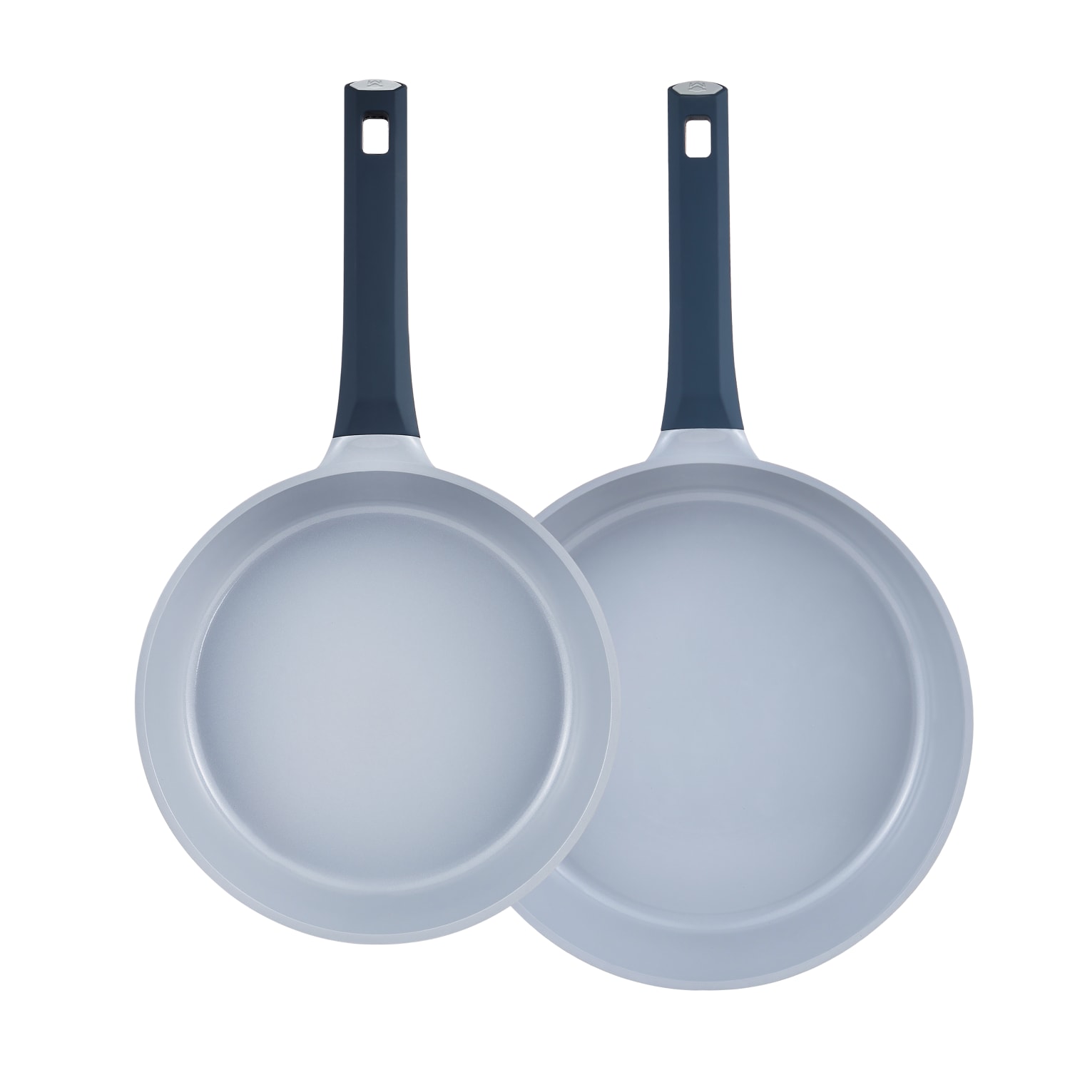 Masterpro Gastro Ceramic 2-Piece Aluminum Non-Stick Fry Pan Set, Gray - Image 3