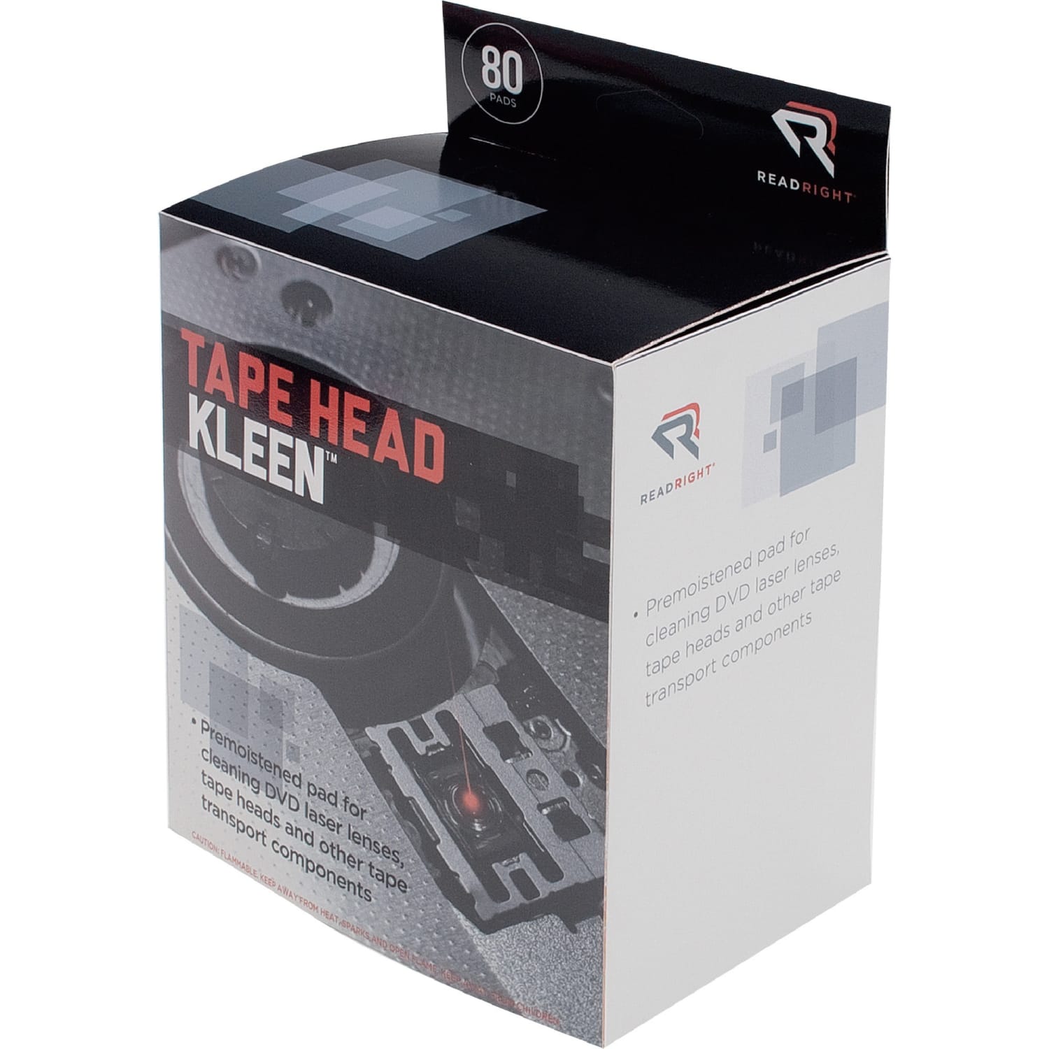Advantus Tape Head Cleaning Pads, 5in x 5in, White, Box Of 80 - Image 6