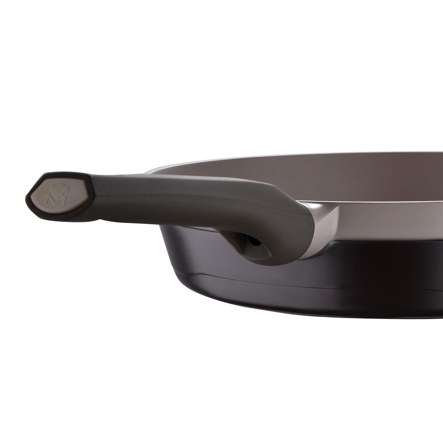 Masterpro Gastro Titanium Aluminum Nonstick Fry Pan With Lid, 12-1/2in, Brown - Image 4