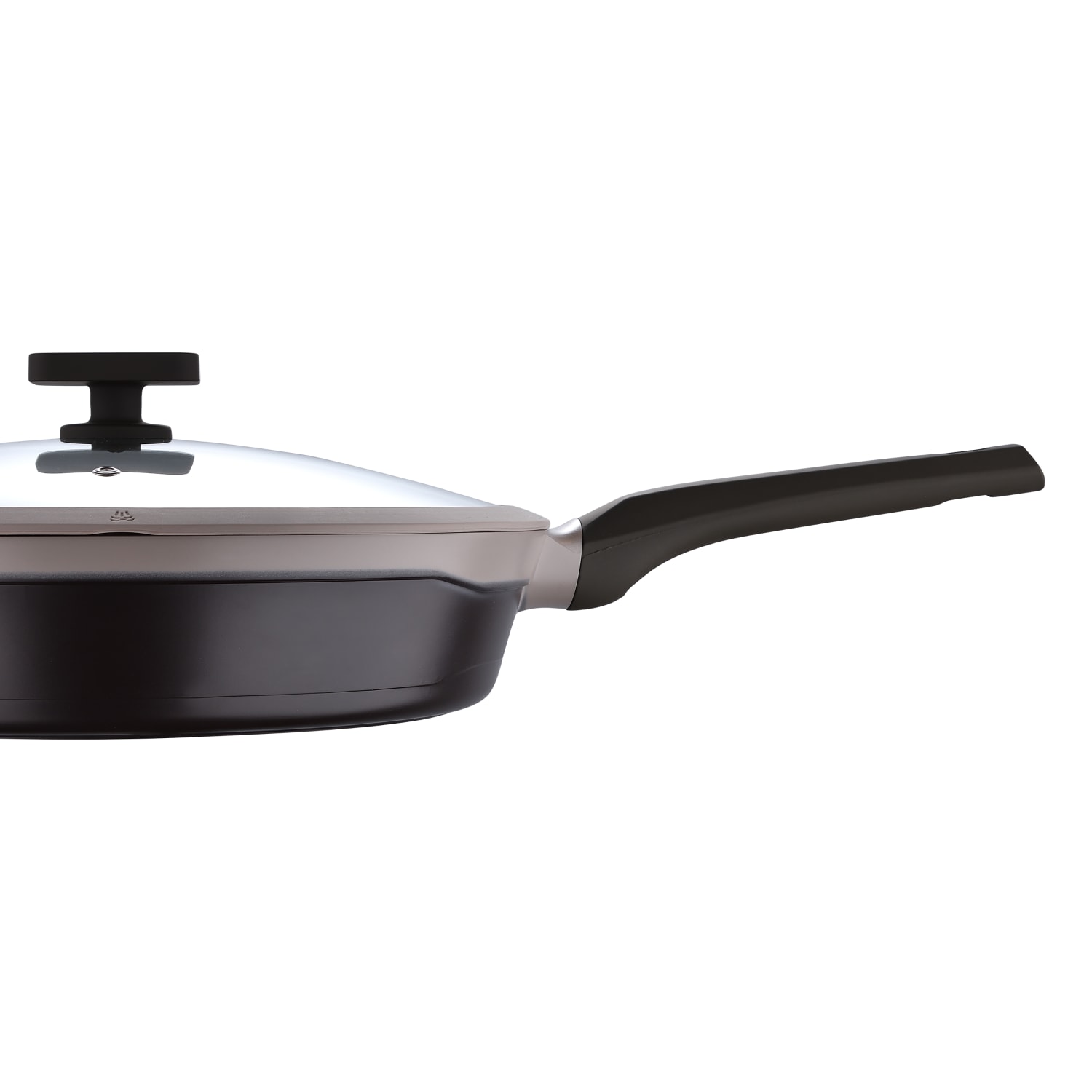 Masterpro Gastro Titanium Aluminum Nonstick Fry Pan With Lid, 12-1/2in, Brown - Image 5