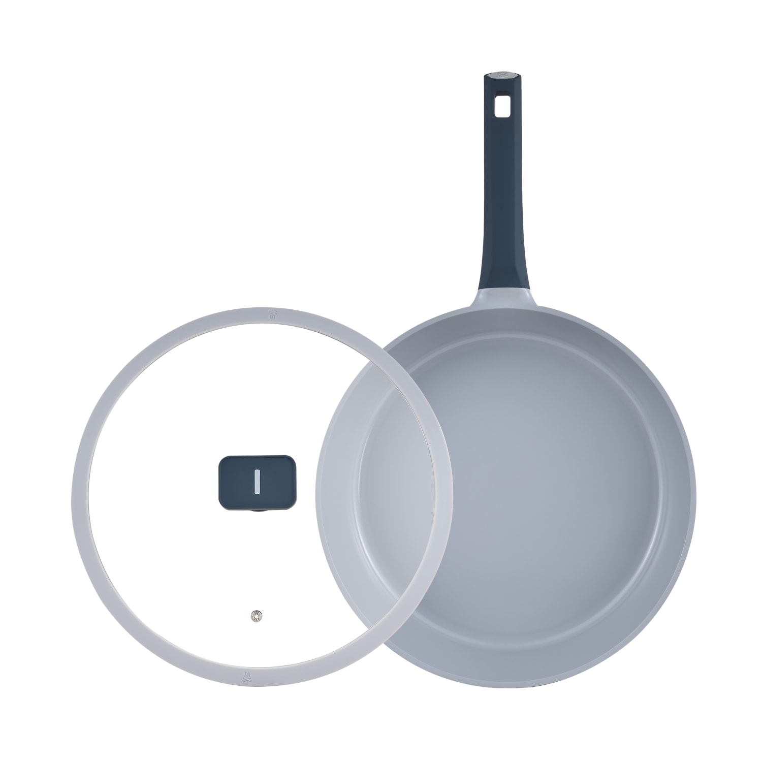 Masterpro Gastro Aluminum Non-Stick Fry Pan, 12-1/2in, Gray - Image 3