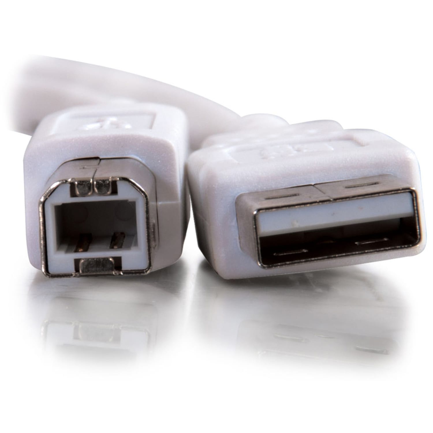 C2G 2m USB Cable - USB A to USB B Cable - Type A Male - Type B Male - 6ft - White - Image 6