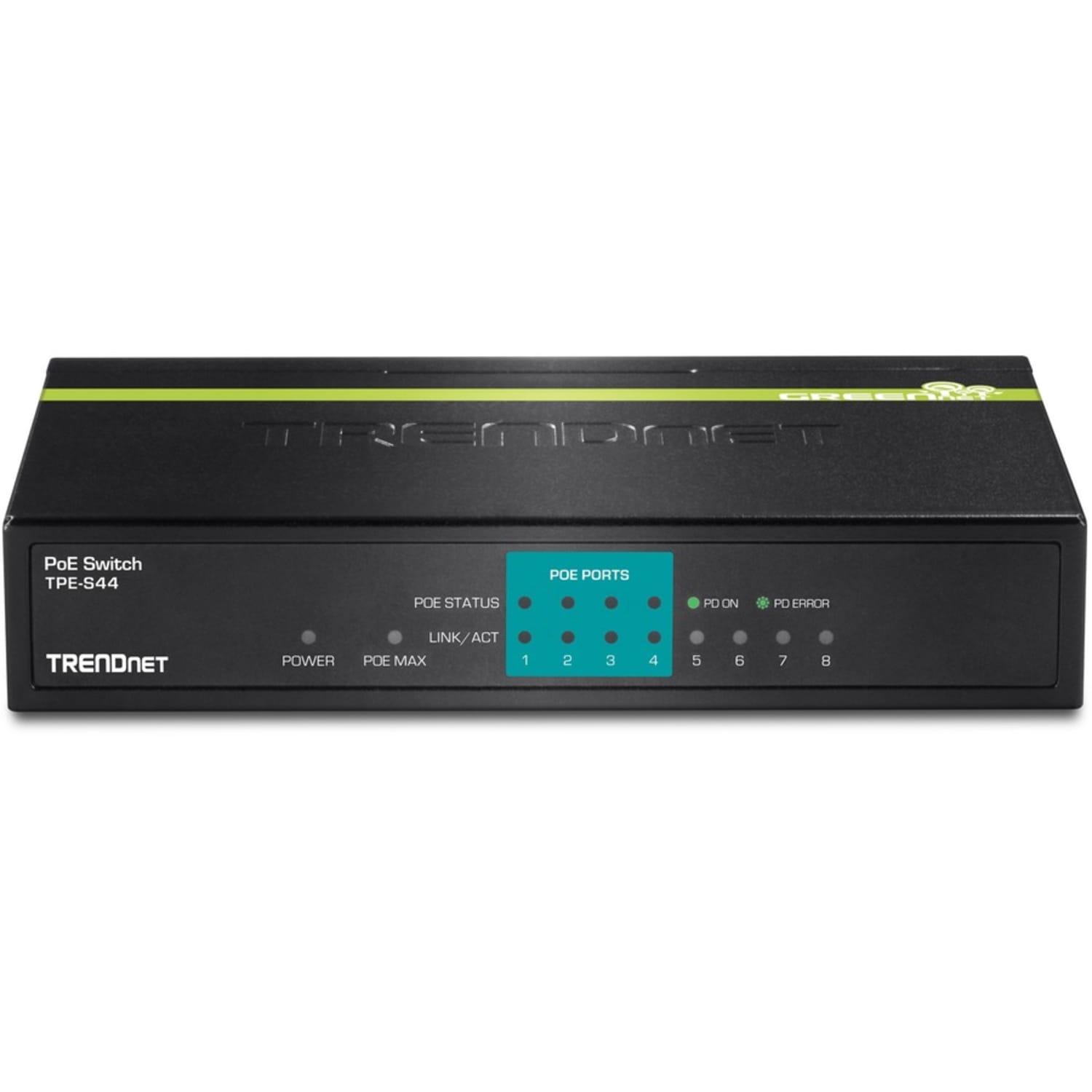 TRENDnet 8-Port 10/100Mbps PoE Switch, 4x 10/100 Ports, 4x 10/100 PoE Ports, 30W PoE Power Budget, 1.6 Gbps Switching Capacity - Image 6