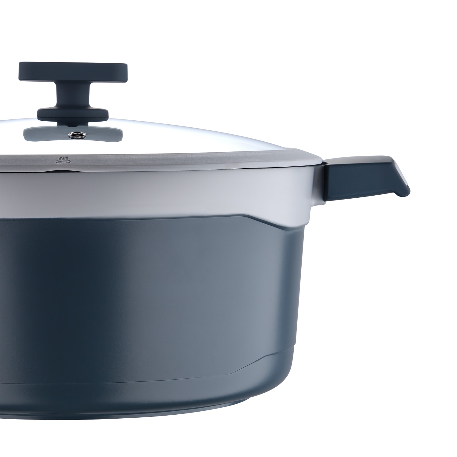 Masterpro Gastro Ceramic Collection 7.5-Quart Cast Aluminum Dutch Oven, Gray - Image 5