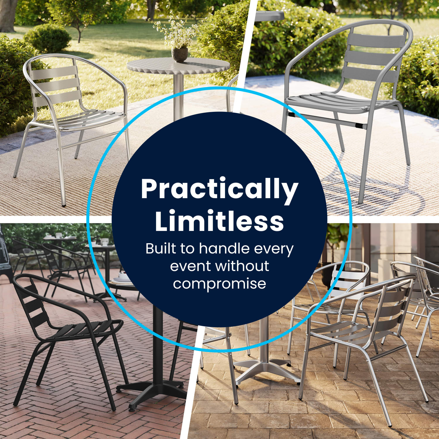 Flash Furniture Metal SlatBack Restaurant Stack Chair 2812inH x 2112inW x 24inD Silver PopularChairscom Flash Furniture Metal Slat Back Restaurant Stack Chair 28 12inH x 21 12inW x 24inD Silver PopularChairscom