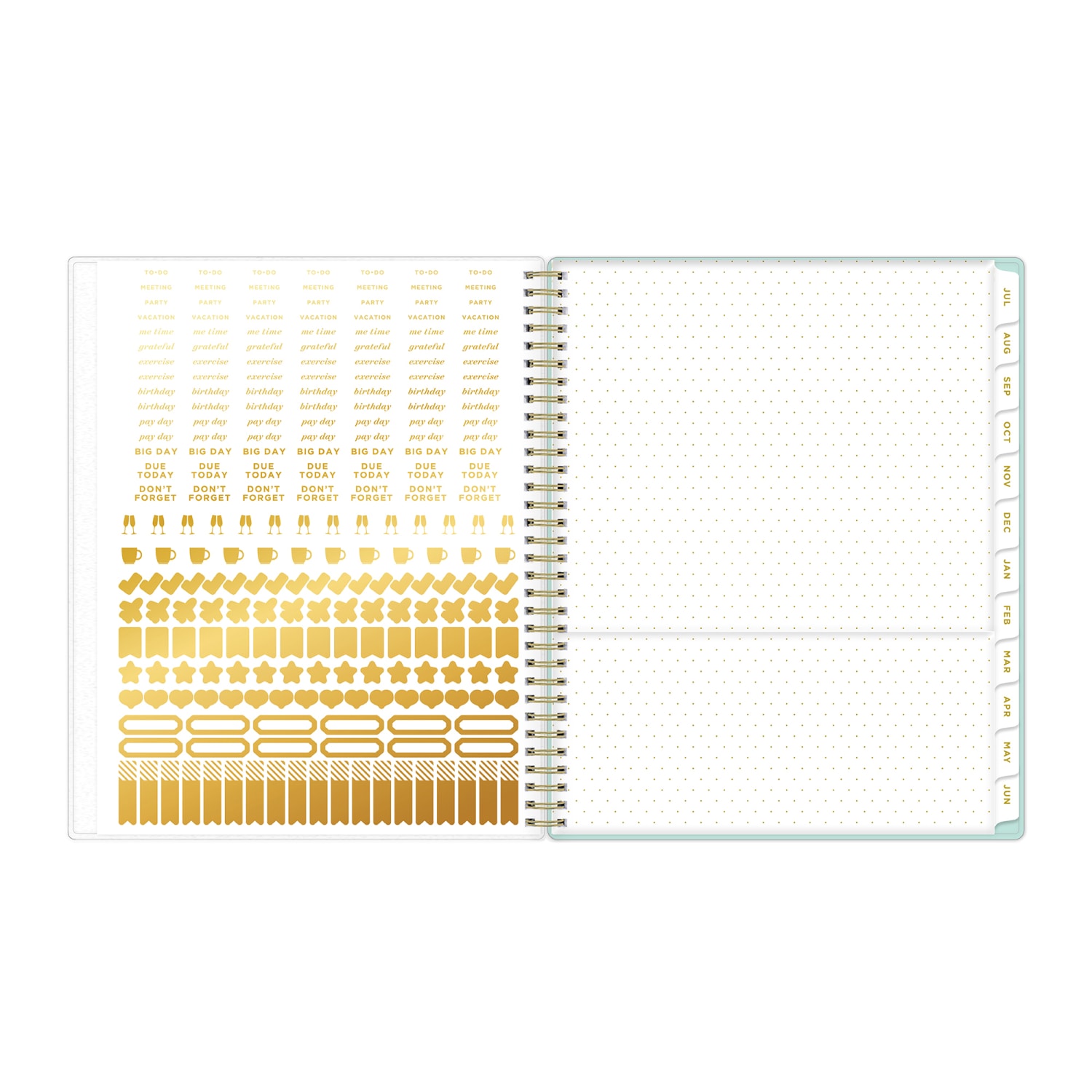 Planning Calendar DD Secret Garden Mint PP 8.5x11 AY26-27 W/M - Image 5
