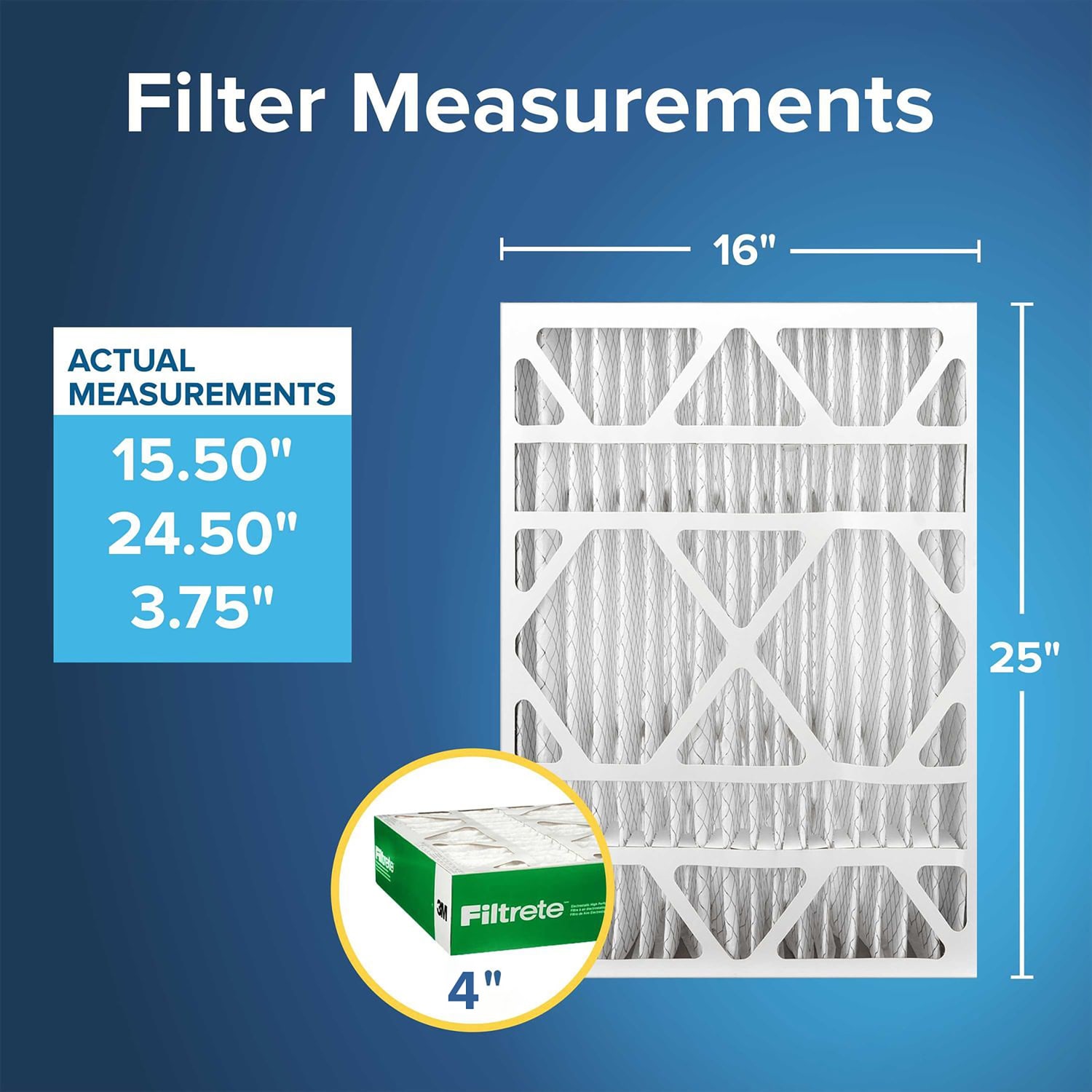 Filtrete 16 x 25 x 4 Air Filter, 2 HVAC Filters, MPR 700, MERV 8, Optimized HVAC Airflow, Dust, Pollen & Pet Dander, 12 Month AC and Furnace Filters - Image 3