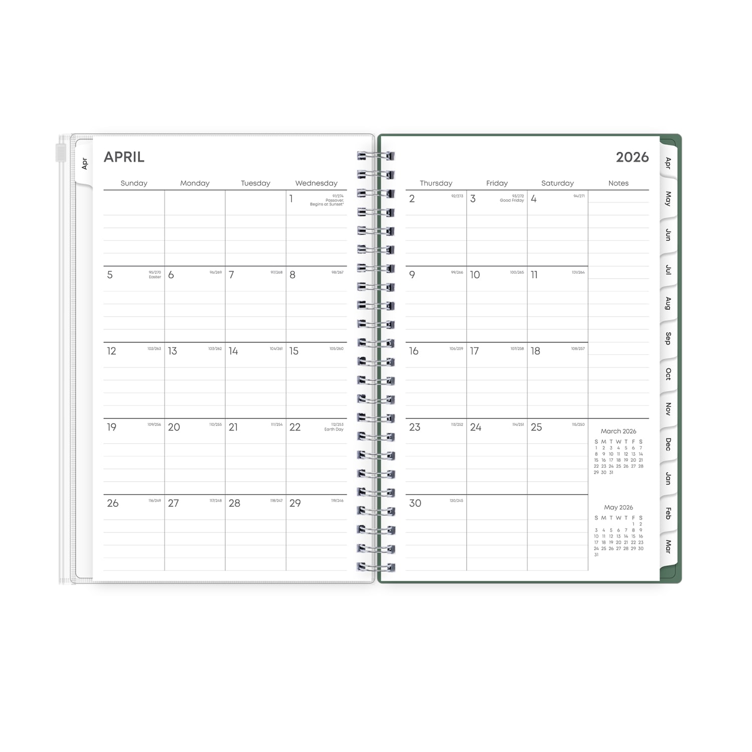 Planning Calendar BS Seychelle PP Zip Pouch 5x8 AY26-27 (15-mo) - Image 4