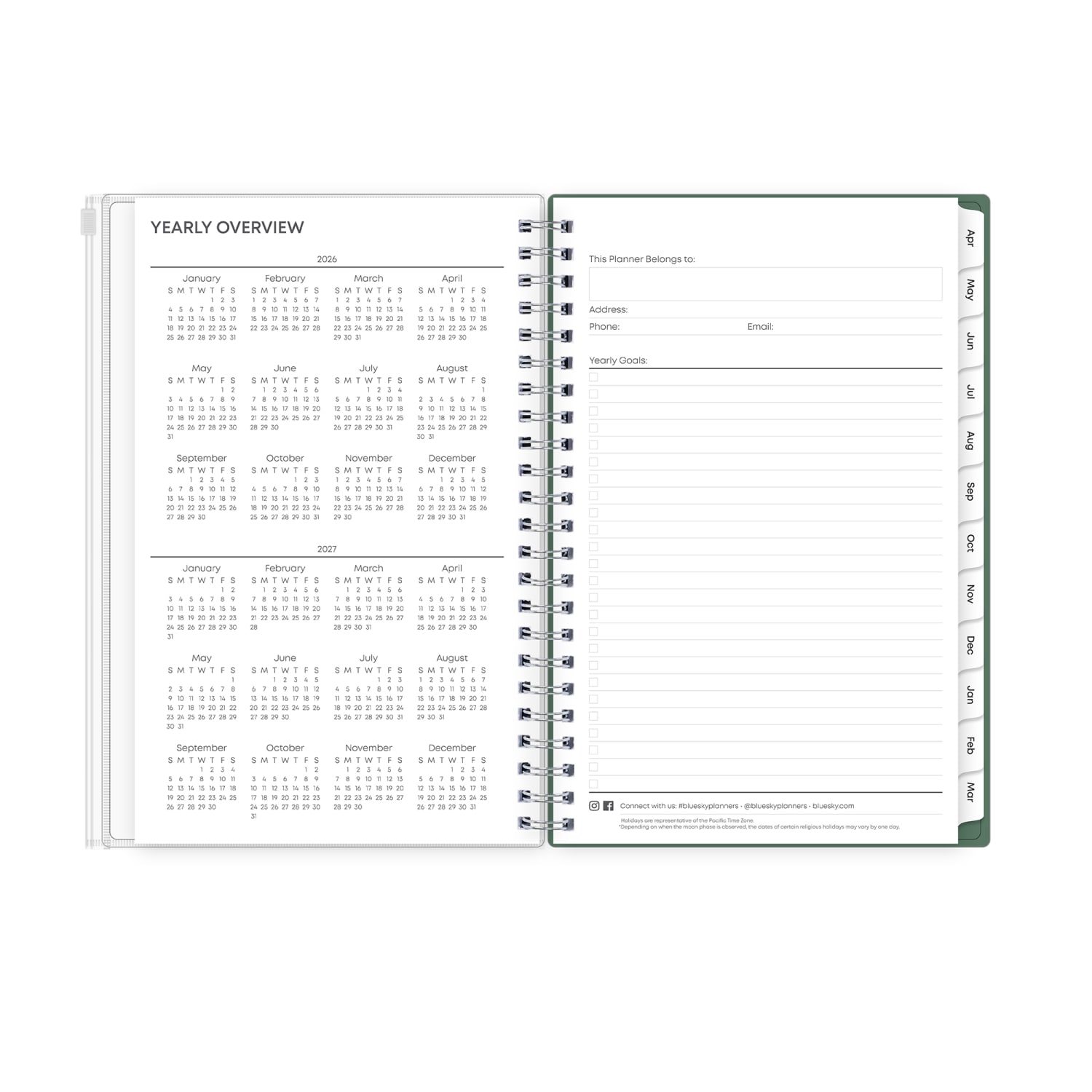 Planning Calendar BS Seychelle PP Zip Pouch 5x8 AY26-27 (15-mo) - Image 5