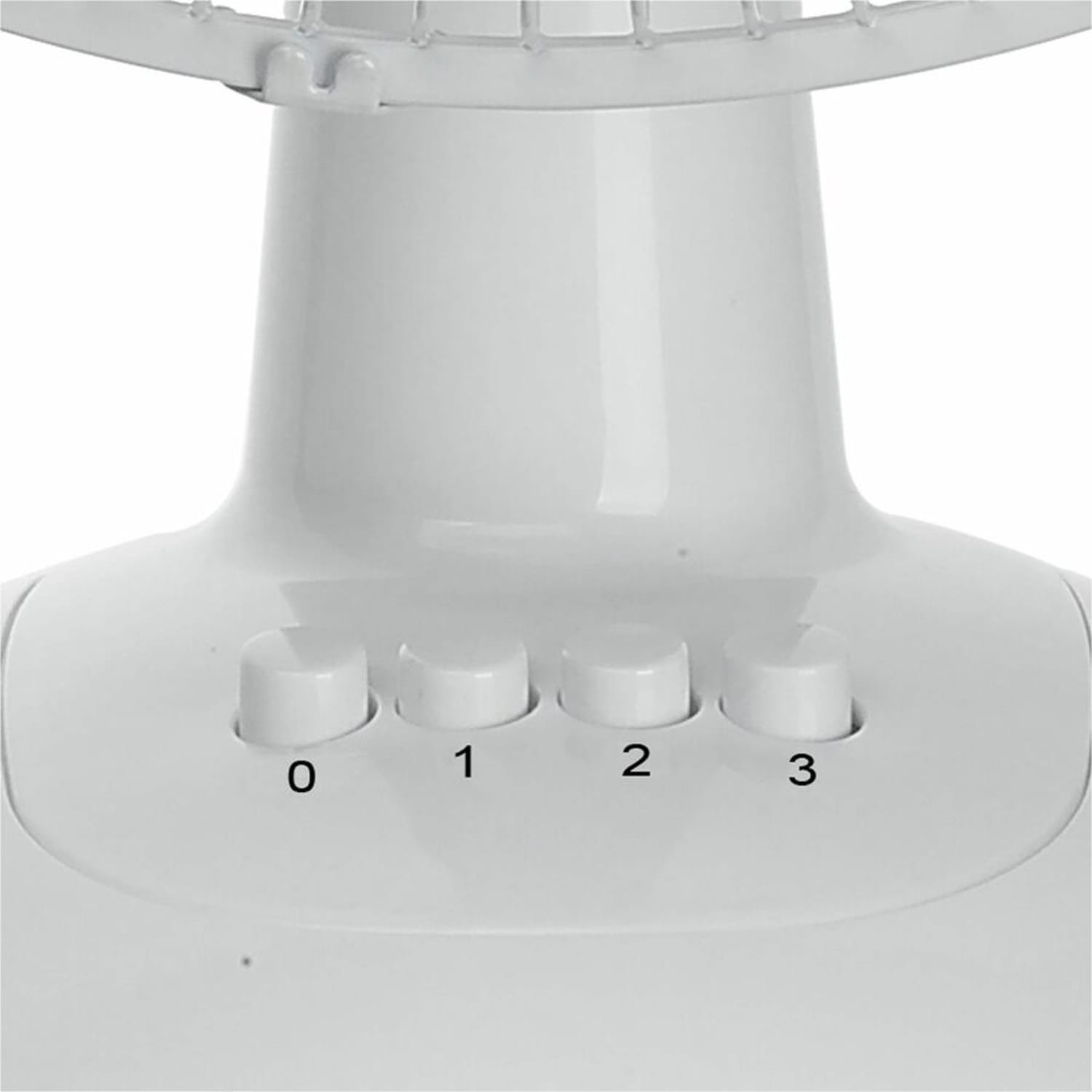 Atlantic Breeze 12in Oscillating Desk Fan, Light Gray - Image 5