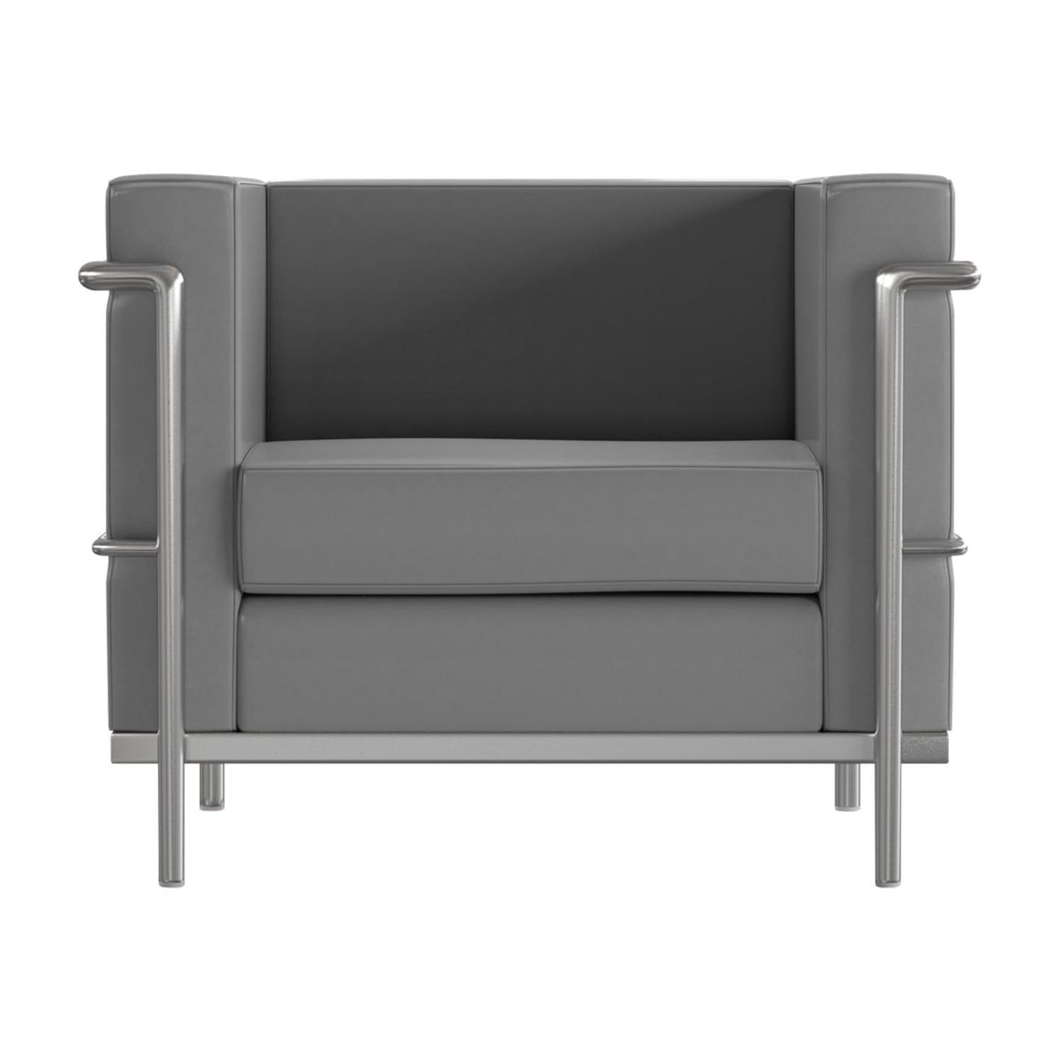 Flash Furniture HERCULES Regal Series Reception Chair Gray PopularChairscom