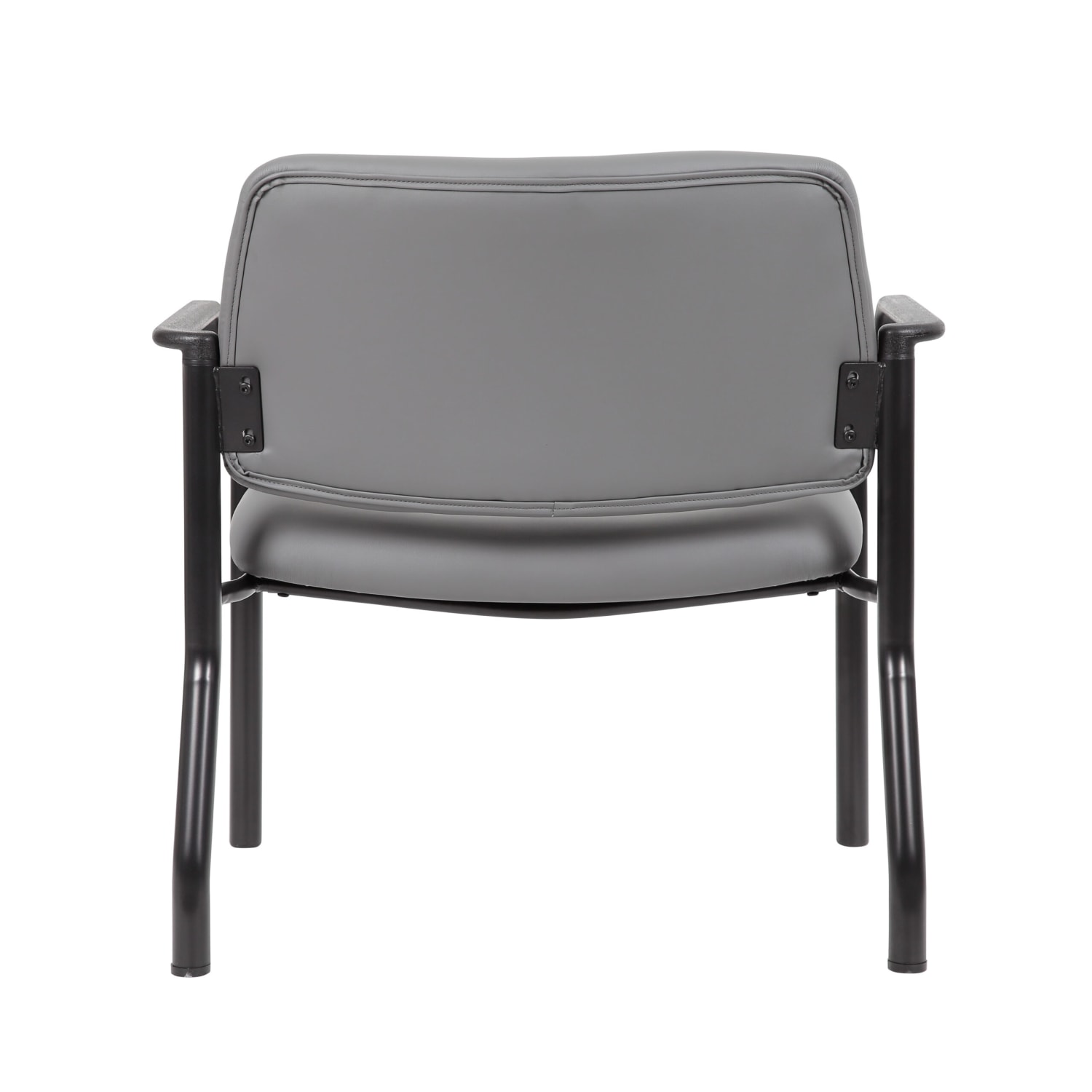 Boss Office Products Antimicrobial Vinyl Mid-Back Guest Chair, Black - Image 5