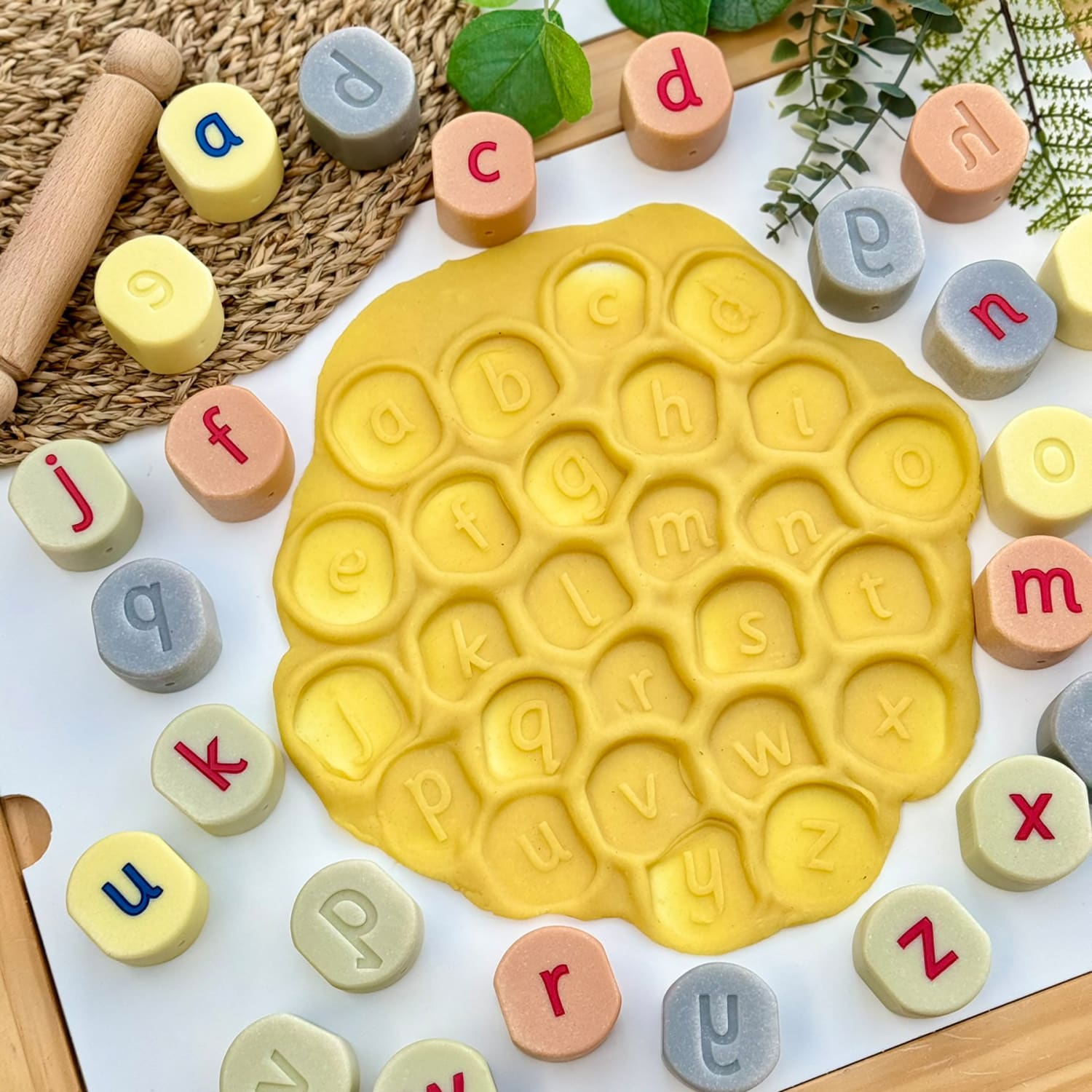 Yellow Door Alphabet Stamping Stones - Image 5