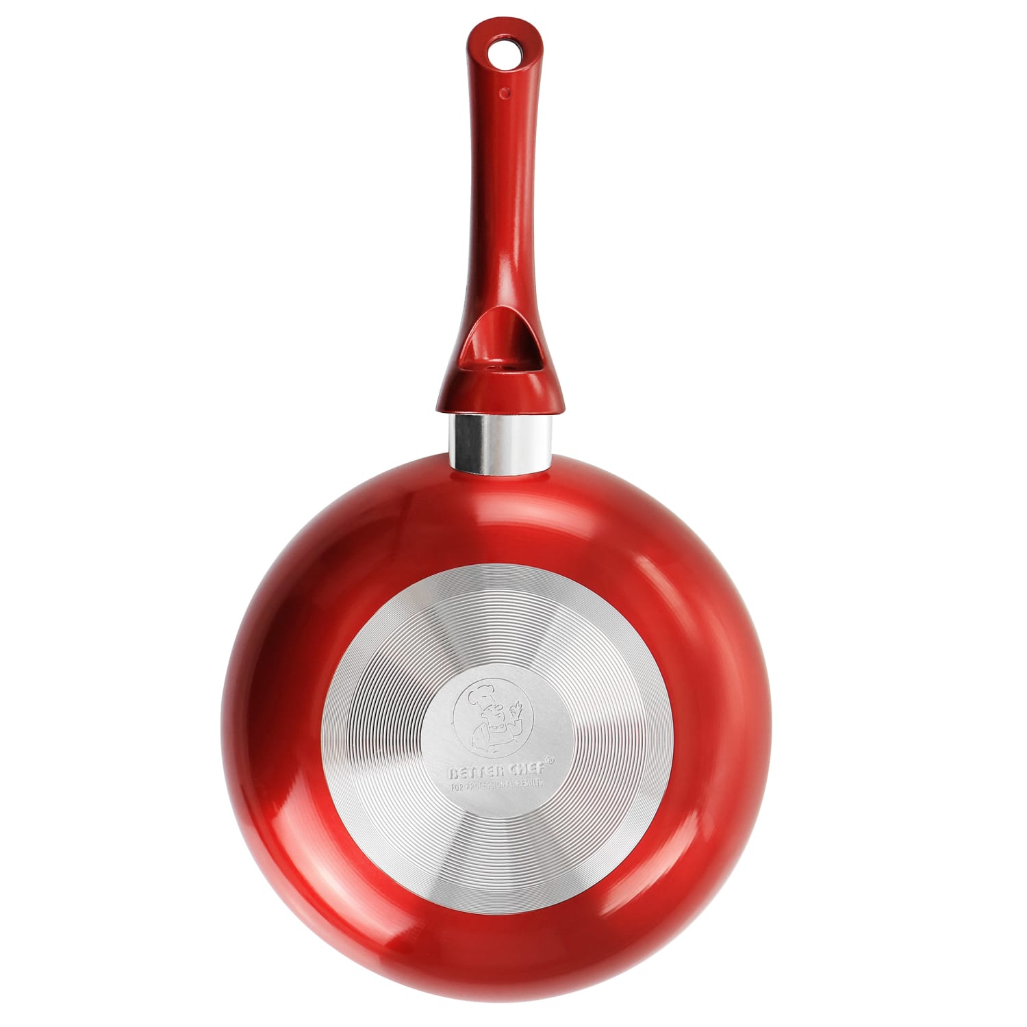 Better Chef Gourmet Metallic Non-Stick Fry Pan, 8in, Red - Image 3