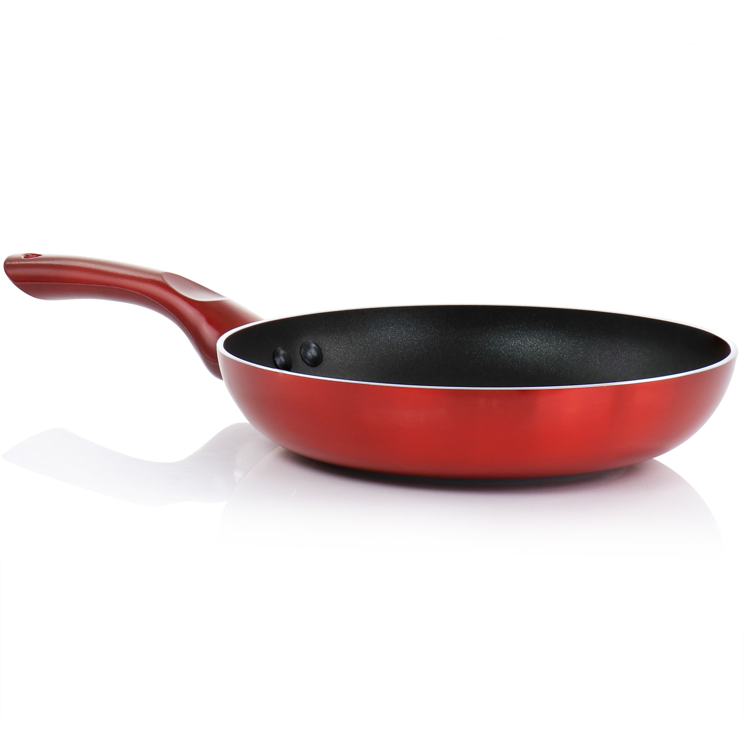 Better Chef Gourmet Metallic Non-Stick Fry Pan, 8in, Red - Image 5