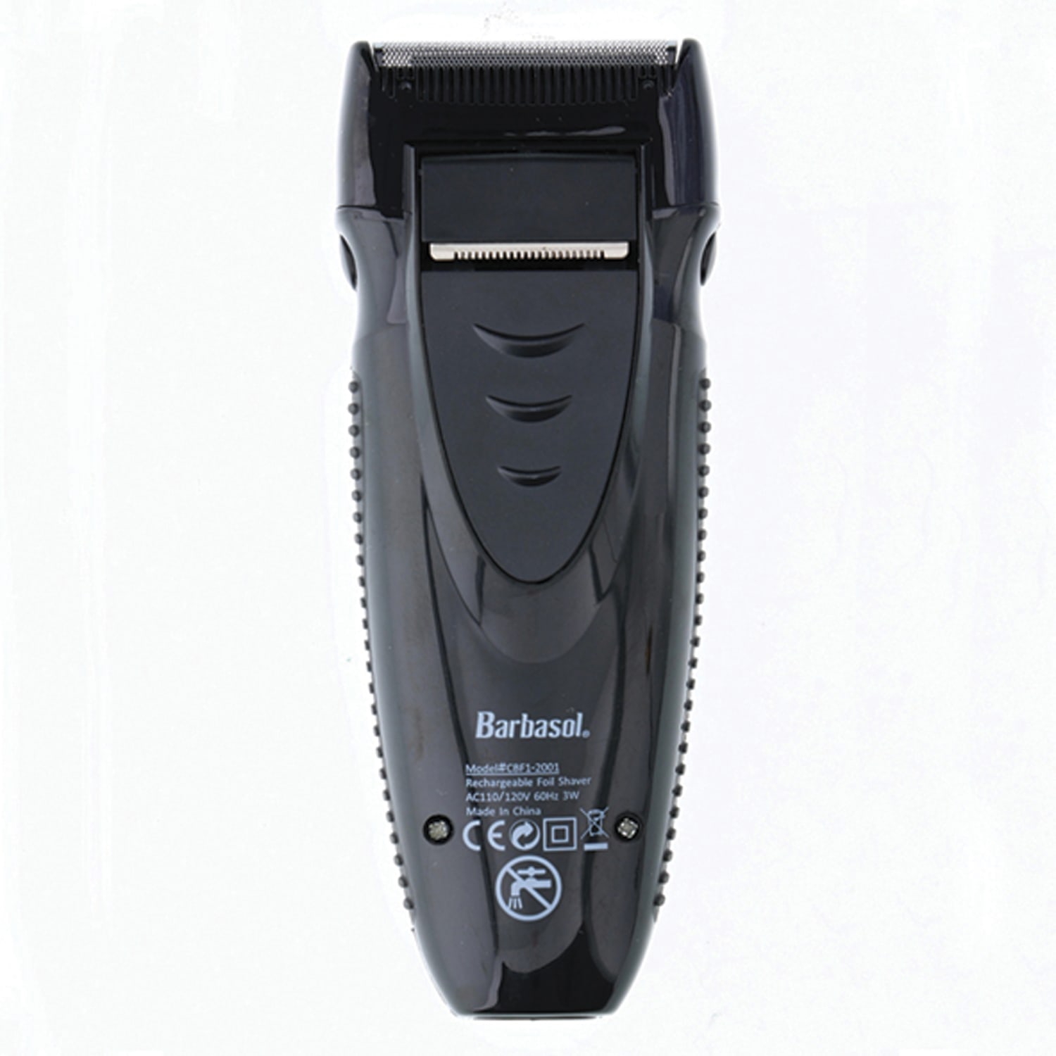 Barbasol Mens Rechargeable Foil Shaver With Pop-Up Trimmer, 9ft, Black - Image 6
