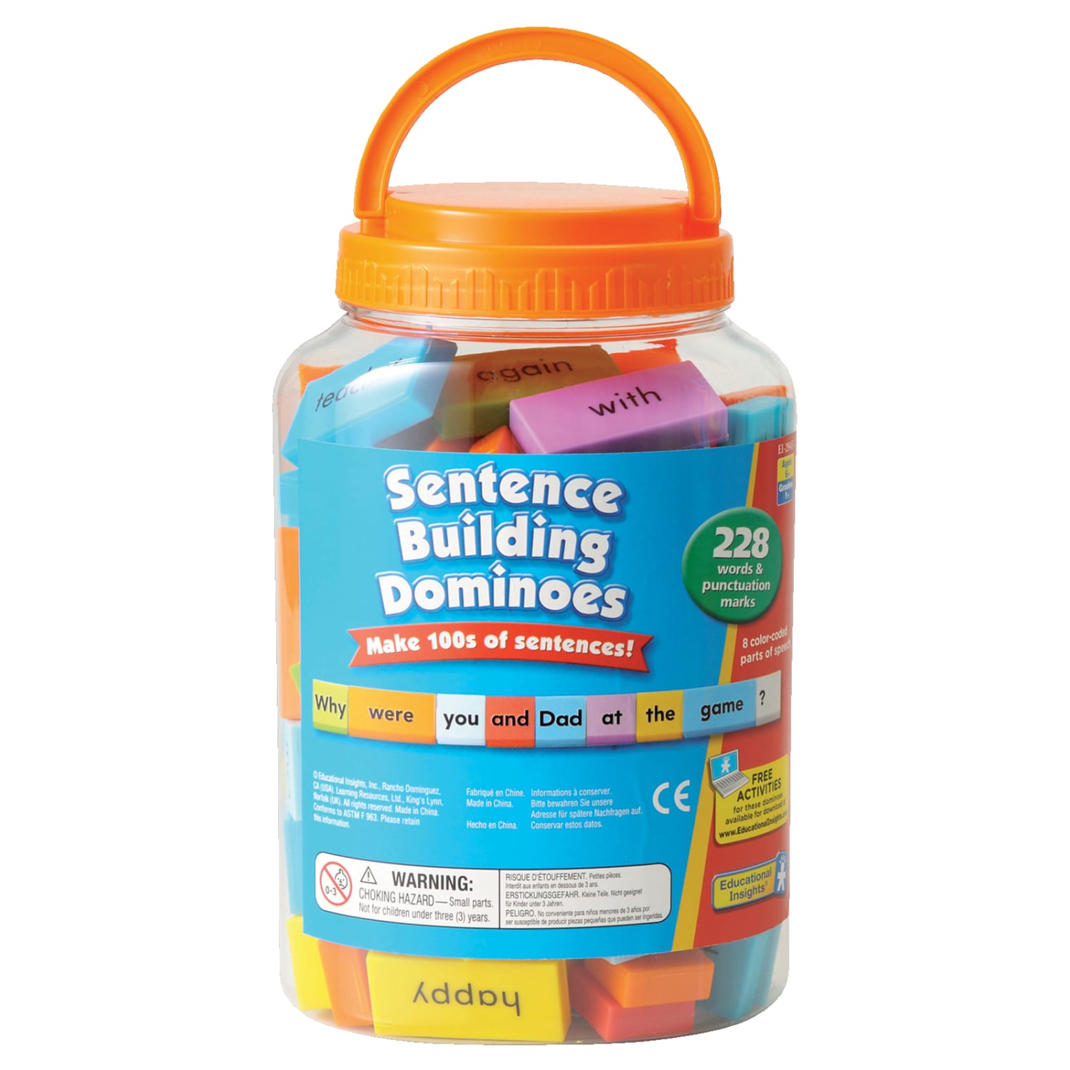 Learning Resources Sentence-Building Dominoes Set