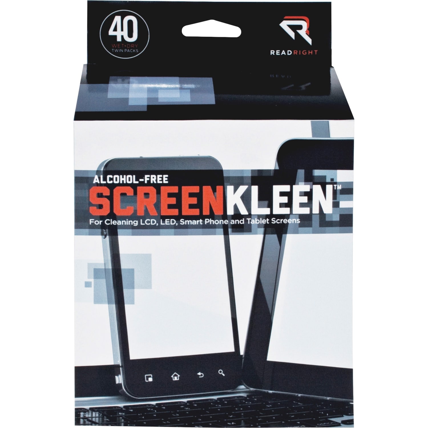 Advantus Screen Kleen Cleaning Wipes, Pack Of 40 - Image 5
