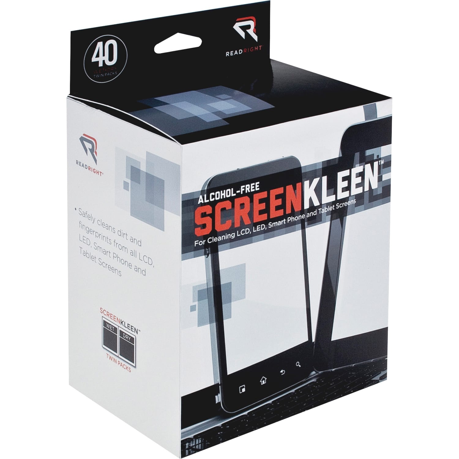 Advantus Screen Kleen Cleaning Wipes, Pack Of 40 - Image 6
